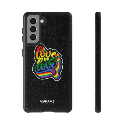 LGBTQWorldwide - ,,LOVE IS LOVE" Doppelgehäuse Handyhülle Accessories, Glossy, iPhone Cases, Matte, Phone accessory, Phone Cases, Samsung Cases, Thermo, Valentine's Day Picks lgbtq Bekleidung Accessoires unisex Zubehör