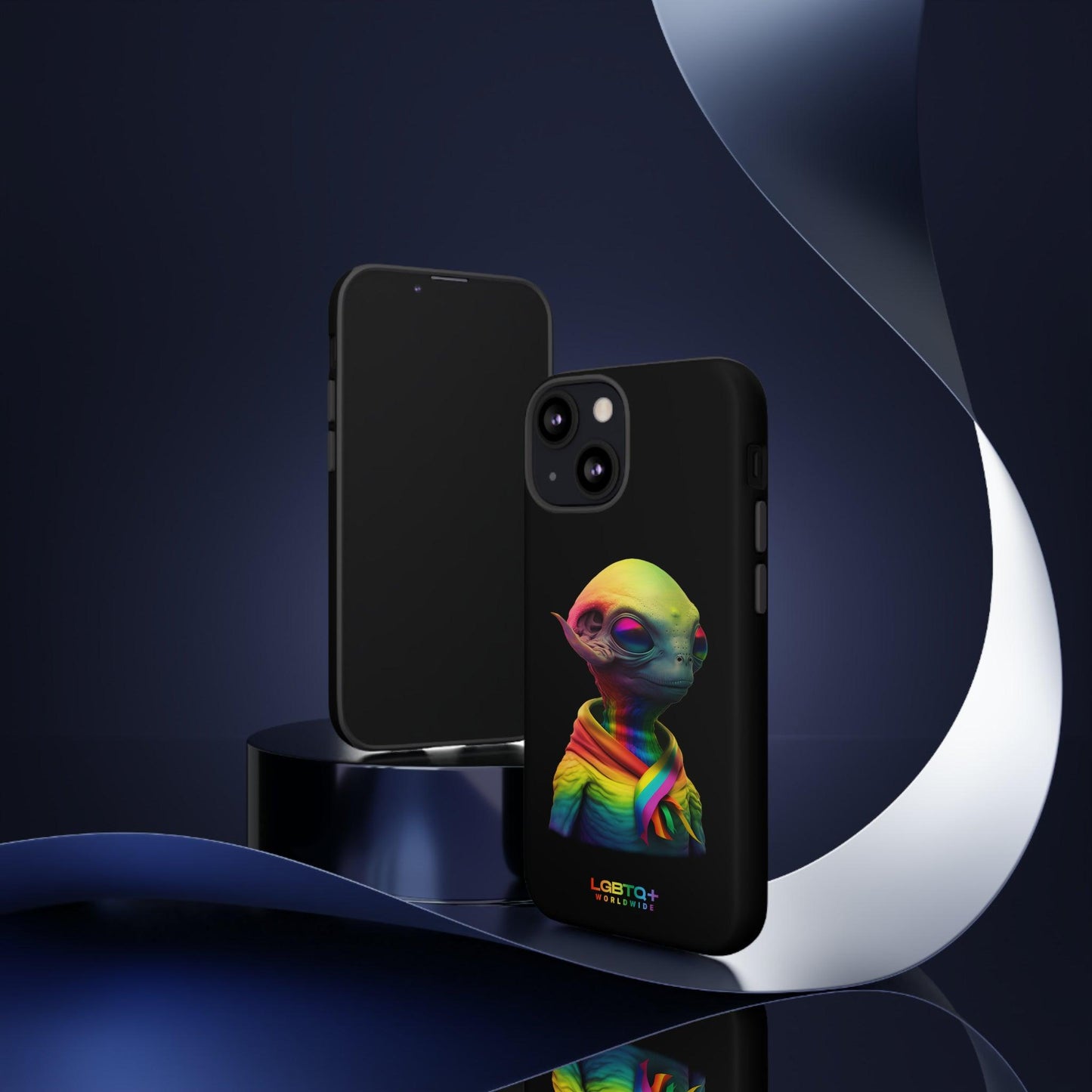 LGBTQWorldwide - ,,ALIEN" Doppelgehäuse Handyhülle Accessories, Glossy, iPhone Cases, Matte, Phone accessory, Phone Cases, Samsung Cases, tough, Valentine's Day Picks lgbtq Bekleidung Accessoires unisex Zubehör