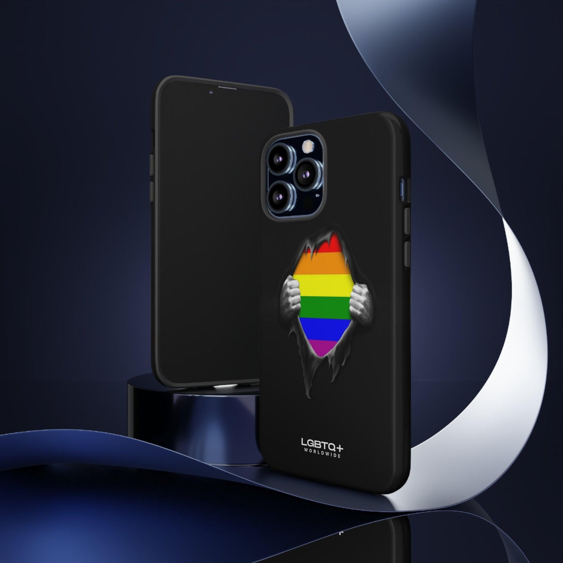 LGBTQWorldwide - ,,SCHWARZES LOCH" Doppelgehäuse Handyhülle Accessories, Glossy, iPhone Cases, Matte, Phone accessory, Phone Cases, Samsung Cases, Thermo, Valentine's Day Picks lgbtq Bekleidung Accessoires unisex Zubehör