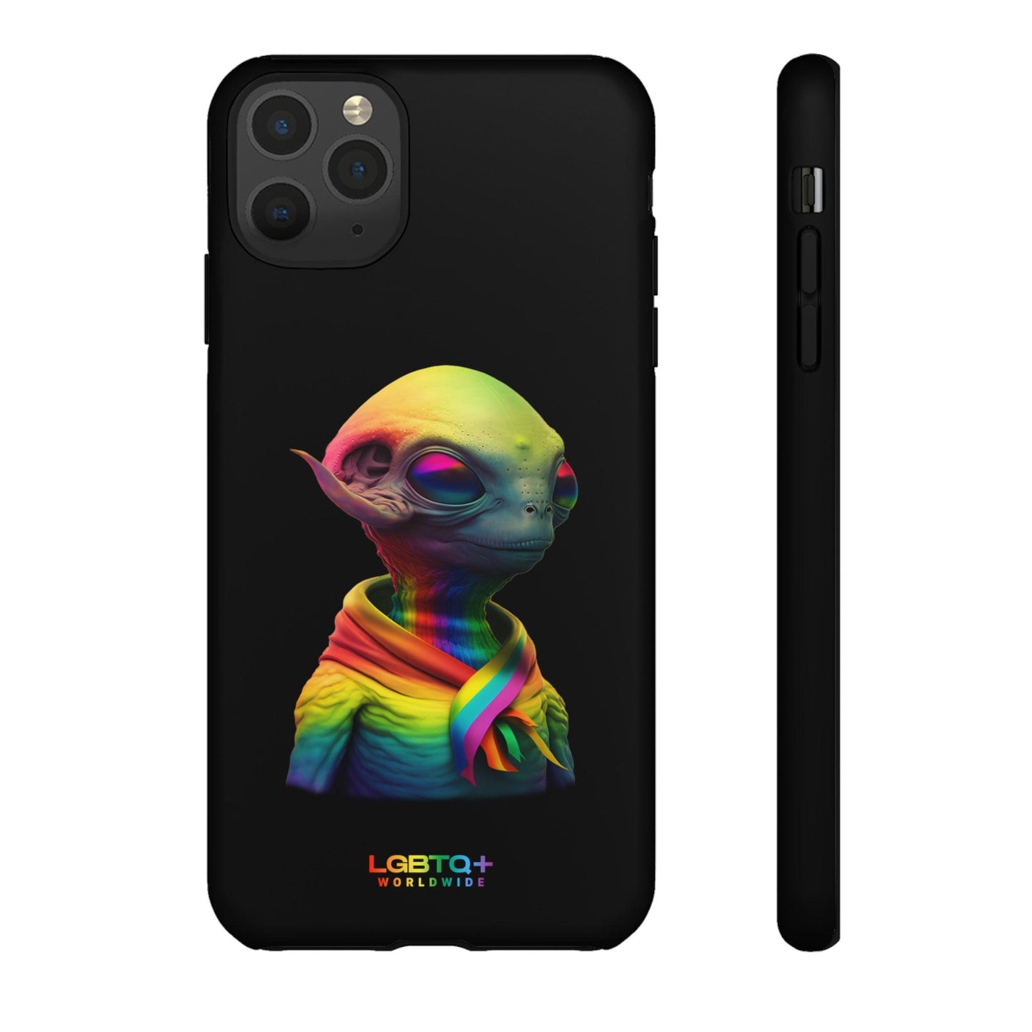 LGBTQWorldwide - ,,ALIEN" Doppelgehäuse Handyhülle Accessories, Glossy, iPhone Cases, Matte, Phone accessory, Phone Cases, Samsung Cases, tough, Valentine's Day Picks lgbtq Bekleidung Accessoires unisex Zubehör