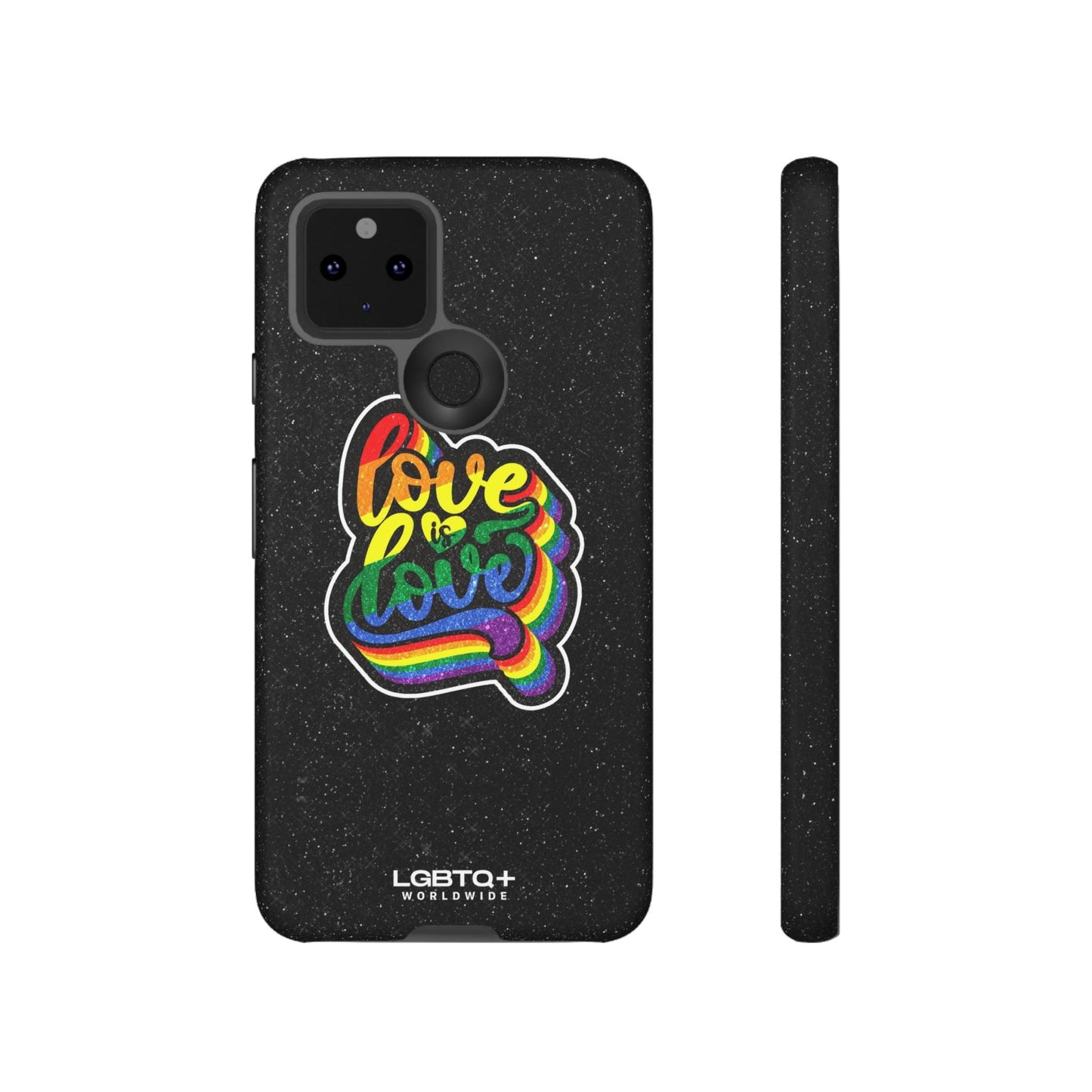 LGBTQWorldwide - ,,LOVE IS LOVE" Doppelgehäuse Handyhülle Accessories, Glossy, iPhone Cases, Matte, Phone accessory, Phone Cases, Samsung Cases, Thermo, Valentine's Day Picks lgbtq Bekleidung Accessoires unisex Zubehör