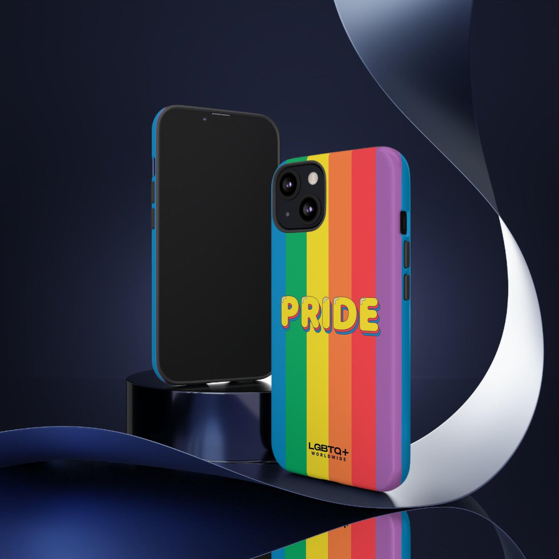 LGBTQWorldwide - ,,PRIDE" Doppelgehäuse Handyhülle Accessories, Glossy, iPhone Cases, Matte, Phone accessory, Phone Cases, Samsung Cases, Thermo, Valentine's Day Picks lgbtq Bekleidung Accessoires unisex Zubehör