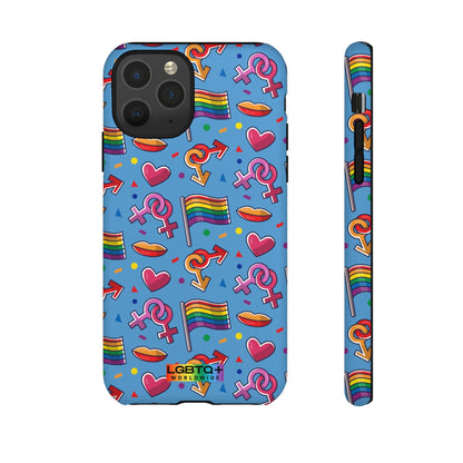 LGBTQWorldwide - ,,FÜHL DICH FREI" Doppelgehäuse Handyhülle Accessories, Glossy, iPhone Cases, Matte, Phone accessory, Phone Cases, Samsung Cases, Thermo, Valentine's Day Picks lgbtq Bekleidung Accessoires unisex Zubehör