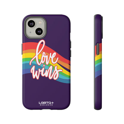 LGBTQWorldwide - ,,LIEBE GEWINNT" Doppelgehäuse Handyhülle Accessories, Glossy, iPhone Cases, Matte, Phone accessory, Phone Cases, Samsung Cases, Thermo, Valentine's Day Picks lgbtq Bekleidung Accessoires unisex Zubehör