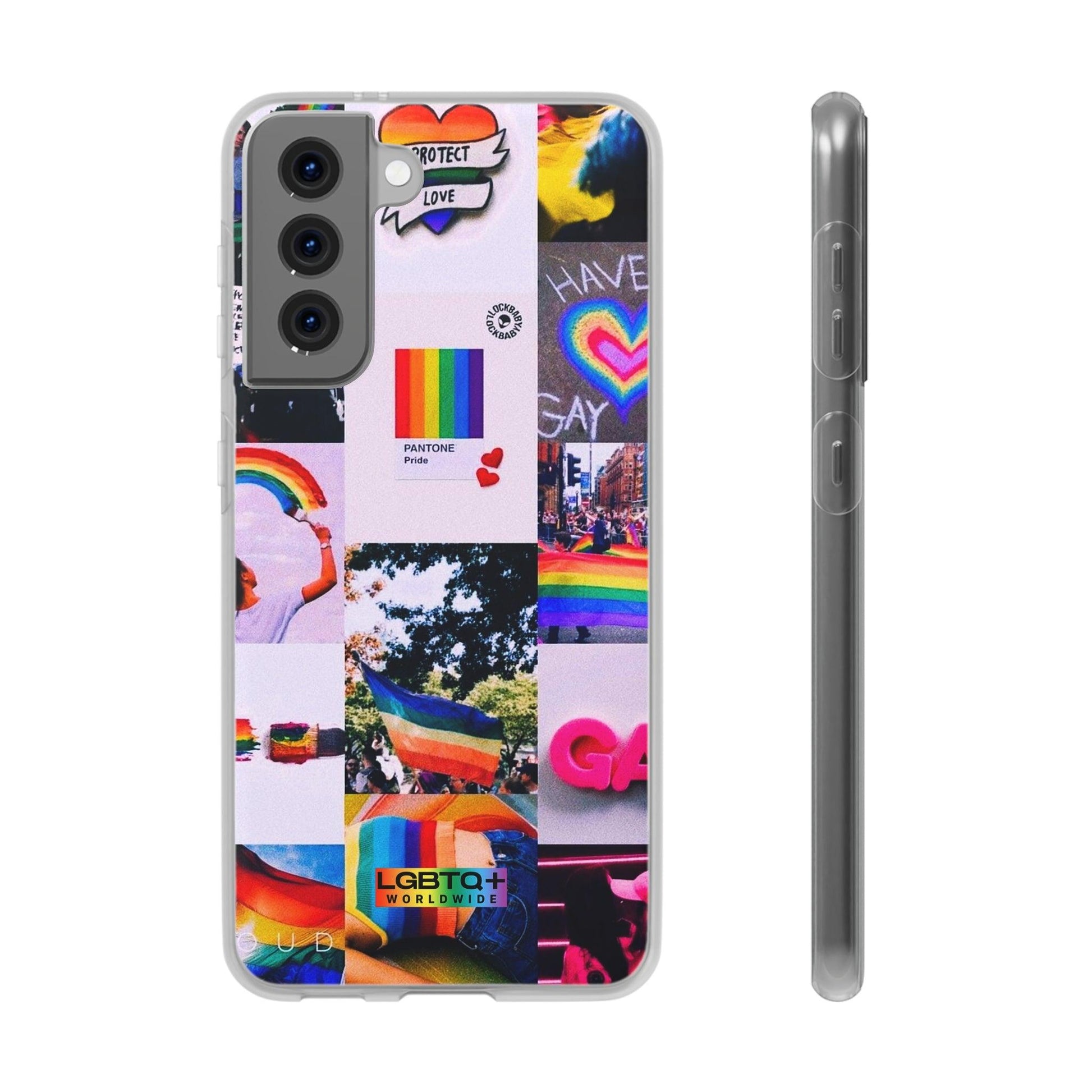 LGBTQWorldwide - ,,REGENBOGEN" Flexible Handyhülle Accessories, Case, iPhone, iPhone Cases, Phone accessory, Phone Cases, Samsung Cases, silikon, Valentine's Day promotion lgbtq Bekleidung Accessoires unisex Zubehör