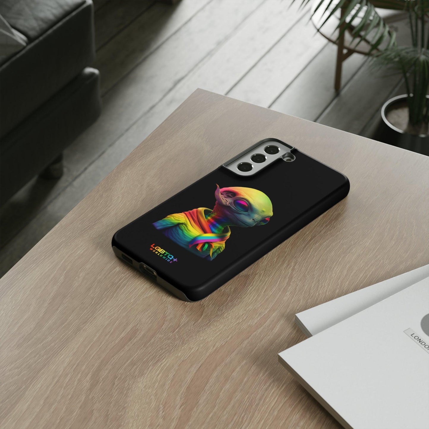 LGBTQWorldwide - ,,ALIEN" Doppelgehäuse Handyhülle Accessories, Glossy, iPhone Cases, Matte, Phone accessory, Phone Cases, Samsung Cases, tough, Valentine's Day Picks lgbtq Bekleidung Accessoires unisex Zubehör