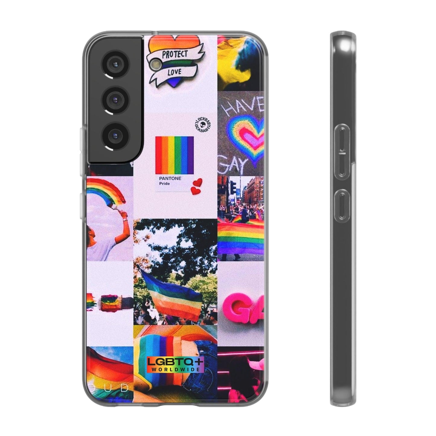 LGBTQWorldwide - ,,REGENBOGEN" Flexible Handyhülle Accessories, Case, iPhone, iPhone Cases, Phone accessory, Phone Cases, Samsung Cases, silikon, Valentine's Day promotion lgbtq Bekleidung Accessoires unisex Zubehör