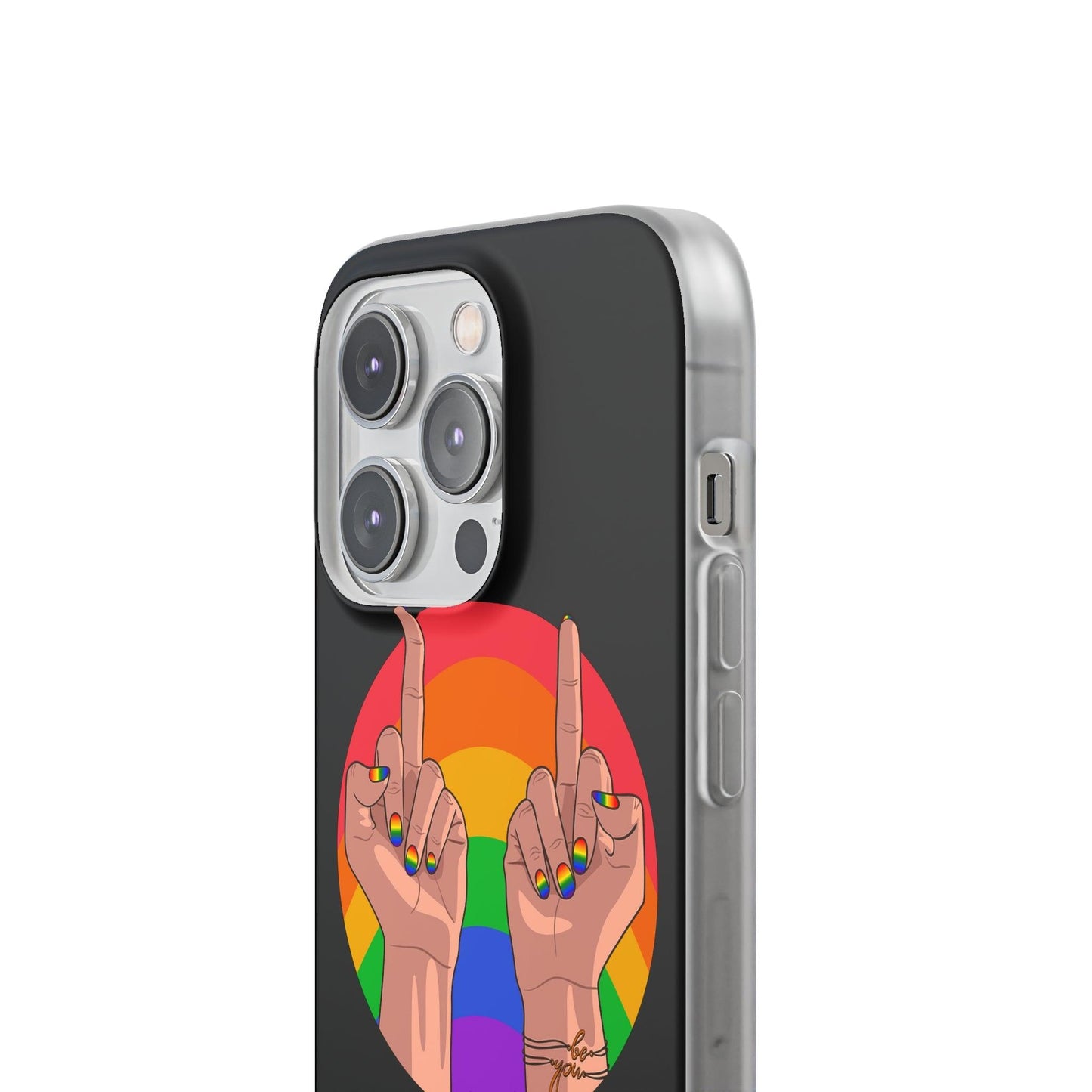 LGBTQWorldwide - ,,GIVE A FUCK" Flexible Handyhülle Accessories, Case, iPhone, iPhone Cases, Phone accessory, Phone Cases, Samsung Cases, silikon, Valentine's Day promotion lgbtq Bekleidung Accessoires unisex Zubehör