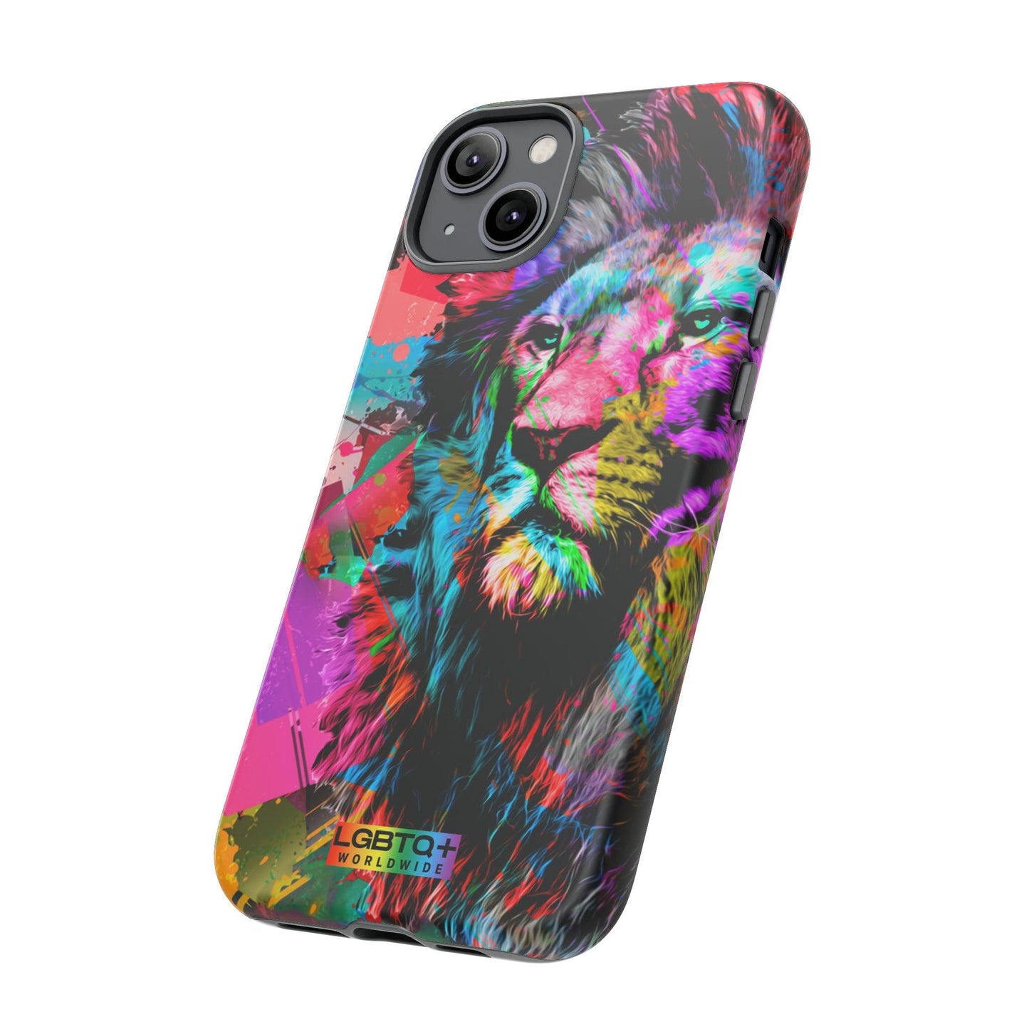 LGBTQWorldwide - ,,STARKER LÖWE" Doppelgehäuse Handyhülle Accessories, Glossy, iPhone Cases, Matte, Phone accessory, Phone Cases, Samsung Cases, Thermo, Valentine's Day Picks lgbtq Bekleidung Accessoires unisex Zubehör