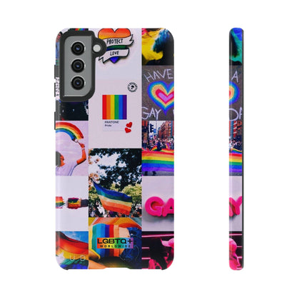 LGBTQWorldwide - ,,REGENBOGEN" Doppelgehäuse Handyhülle Accessories, Glossy, iPhone Cases, Matte, Phone accessory, Phone Cases, Samsung Cases, Thermo, Valentine's Day Picks lgbtq Bekleidung Accessoires unisex Zubehör