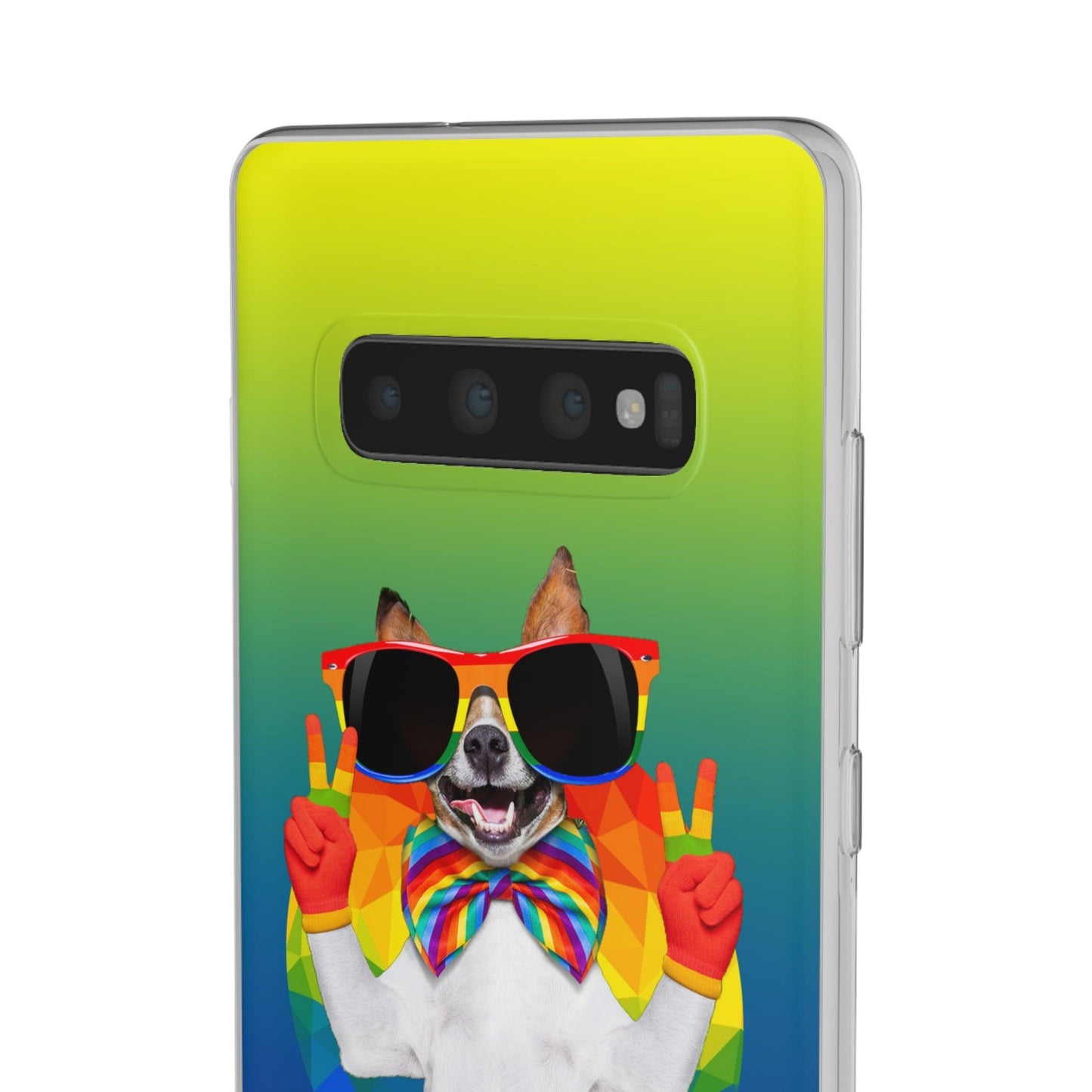 LGBTQWorldwide - ,,GLÜCKLICHER HUND" Flexible Handyhülle Accessories, Case, iPhone, iPhone Cases, Phone accessory, Phone Cases, Samsung Cases, silikon, Valentine's Day promotion lgbtq Bekleidung Accessoires unisex Zubehör