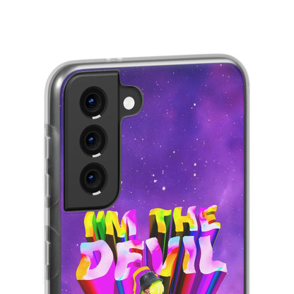 LGBTQWorldwide - ,,I AM THE DEVIL" Flexible Handyhülle Accessories, Case, iPhone, iPhone Cases, Phone accessory, Phone Cases, Samsung Cases, silikon, Valentine's Day promotion lgbtq Bekleidung Accessoires unisex Zubehör