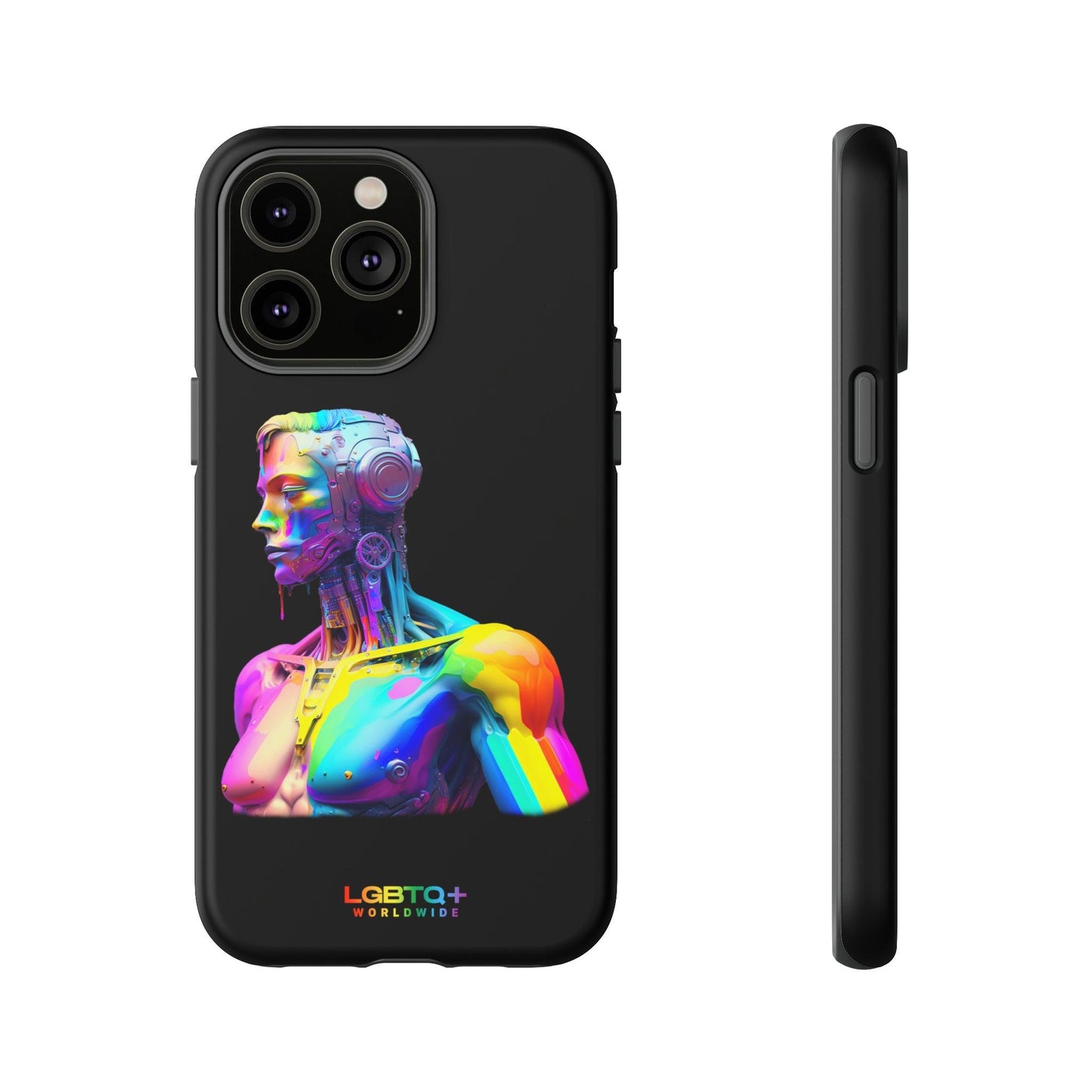 LGBTQWorldwide - ,,ZUKÜNFTIGER ROBOTER" Doppelgehäuse Handyhülle Accessories, Glossy, iPhone Cases, Matte, Phone accessory, Phone Cases, Samsung Cases, tough, Valentine's Day Picks lgbtq Bekleidung Accessoires unisex Zubehör