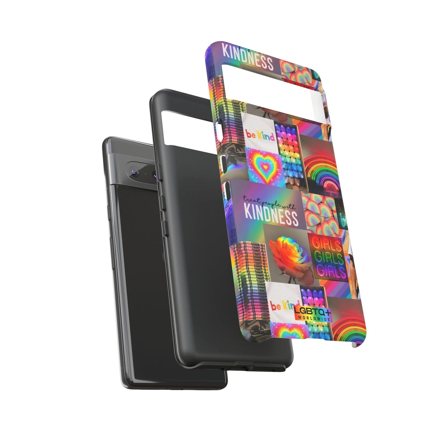 LGBTQWorldwide - ,,FREUNDLICH" Doppelgehäuse Handyhülle Accessories, Glossy, iPhone Cases, Matte, Phone accessory, Phone Cases, Samsung Cases, Thermo, Valentine's Day Picks lgbtq Bekleidung Accessoires unisex Zubehör