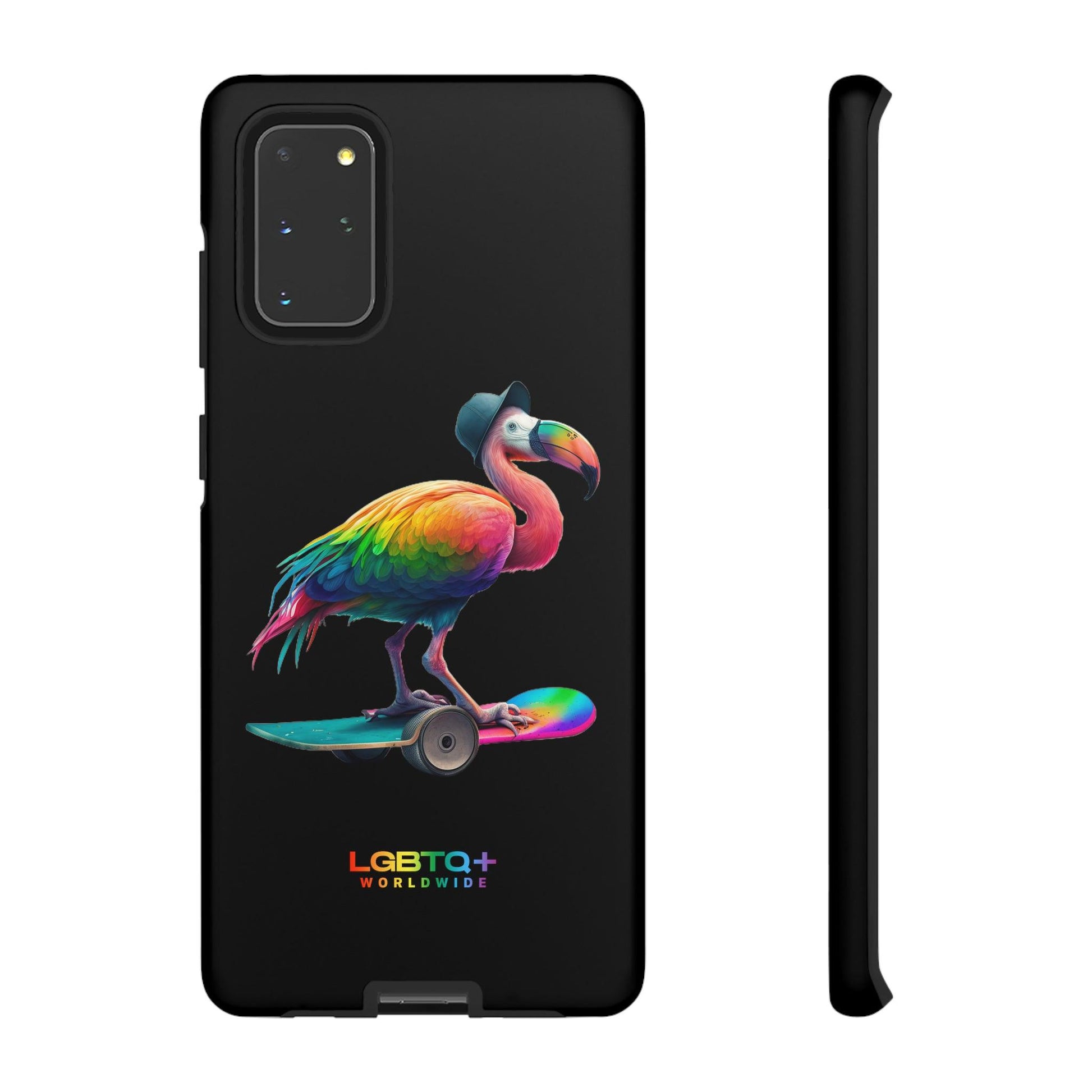 LGBTQWorldwide - ,,FLAMINGO" Doppelgehäuse Handyhülle Accessories, Glossy, iPhone Cases, Matte, Phone accessory, Phone Cases, Samsung Cases, tough, Valentine's Day Picks lgbtq Bekleidung Accessoires unisex Zubehör