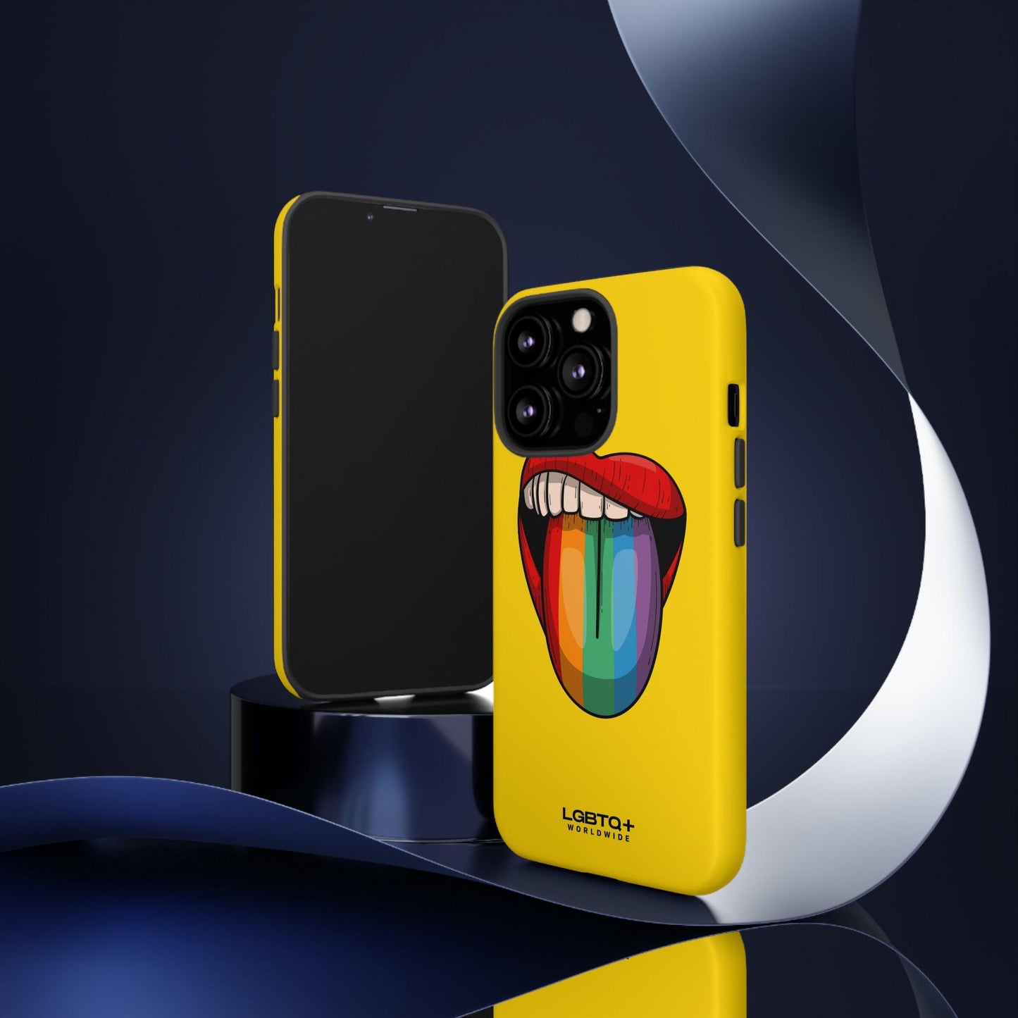 LGBTQWorldwide - ,,ZUNGE" Doppelgehäuse Handyhülle Accessories, Glossy, iPhone Cases, Matte, Phone accessory, Phone Cases, Samsung Cases, Thermo, Valentine's Day Picks lgbtq Bekleidung Accessoires unisex Zubehör