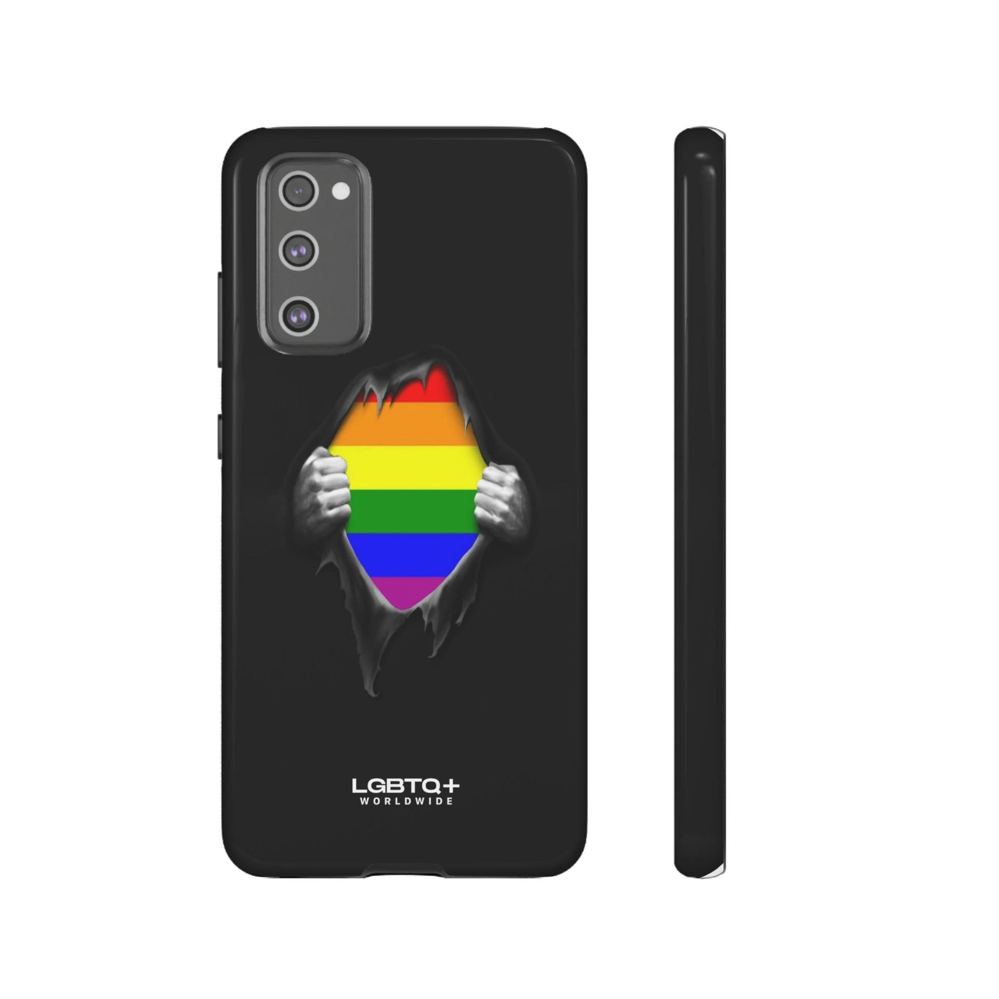 LGBTQWorldwide - ,,SCHWARZES LOCH" Doppelgehäuse Handyhülle Accessories, Glossy, iPhone Cases, Matte, Phone accessory, Phone Cases, Samsung Cases, Thermo, Valentine's Day Picks lgbtq Bekleidung Accessoires unisex Zubehör