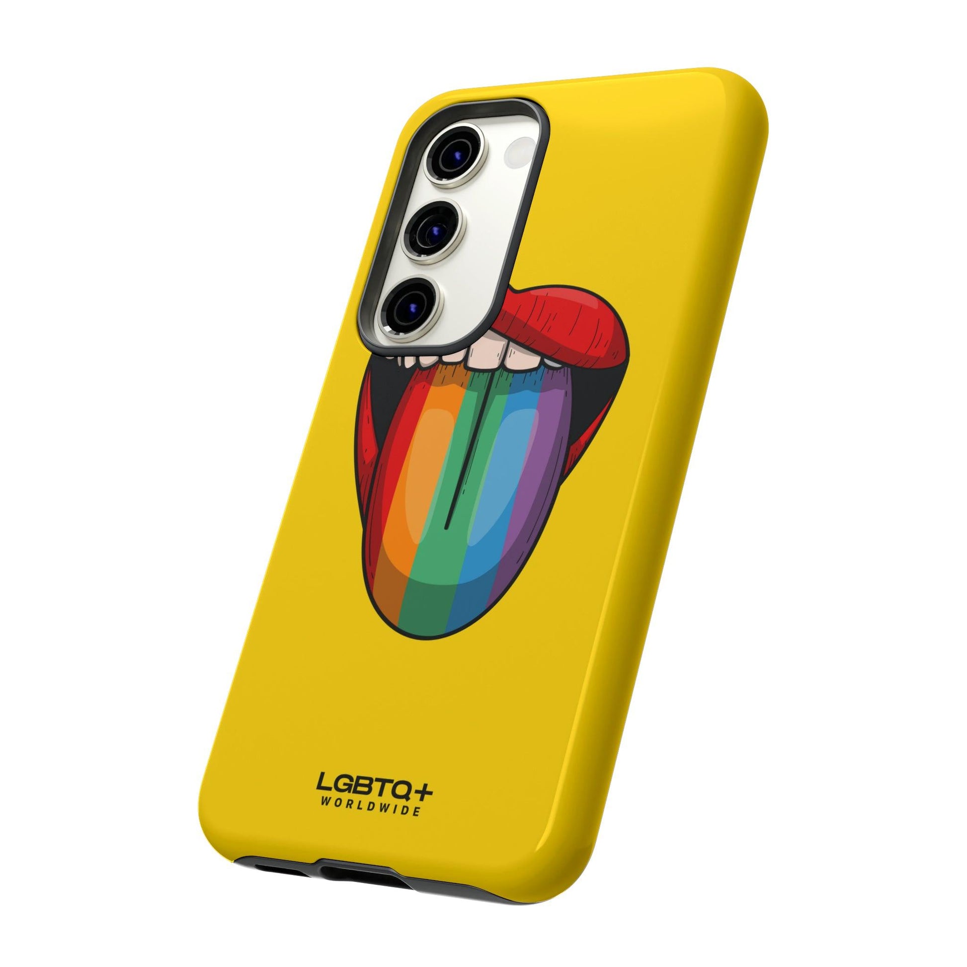 LGBTQWorldwide - ,,ZUNGE" Doppelgehäuse Handyhülle Accessories, Glossy, iPhone Cases, Matte, Phone accessory, Phone Cases, Samsung Cases, Thermo, Valentine's Day Picks lgbtq Bekleidung Accessoires unisex Zubehör