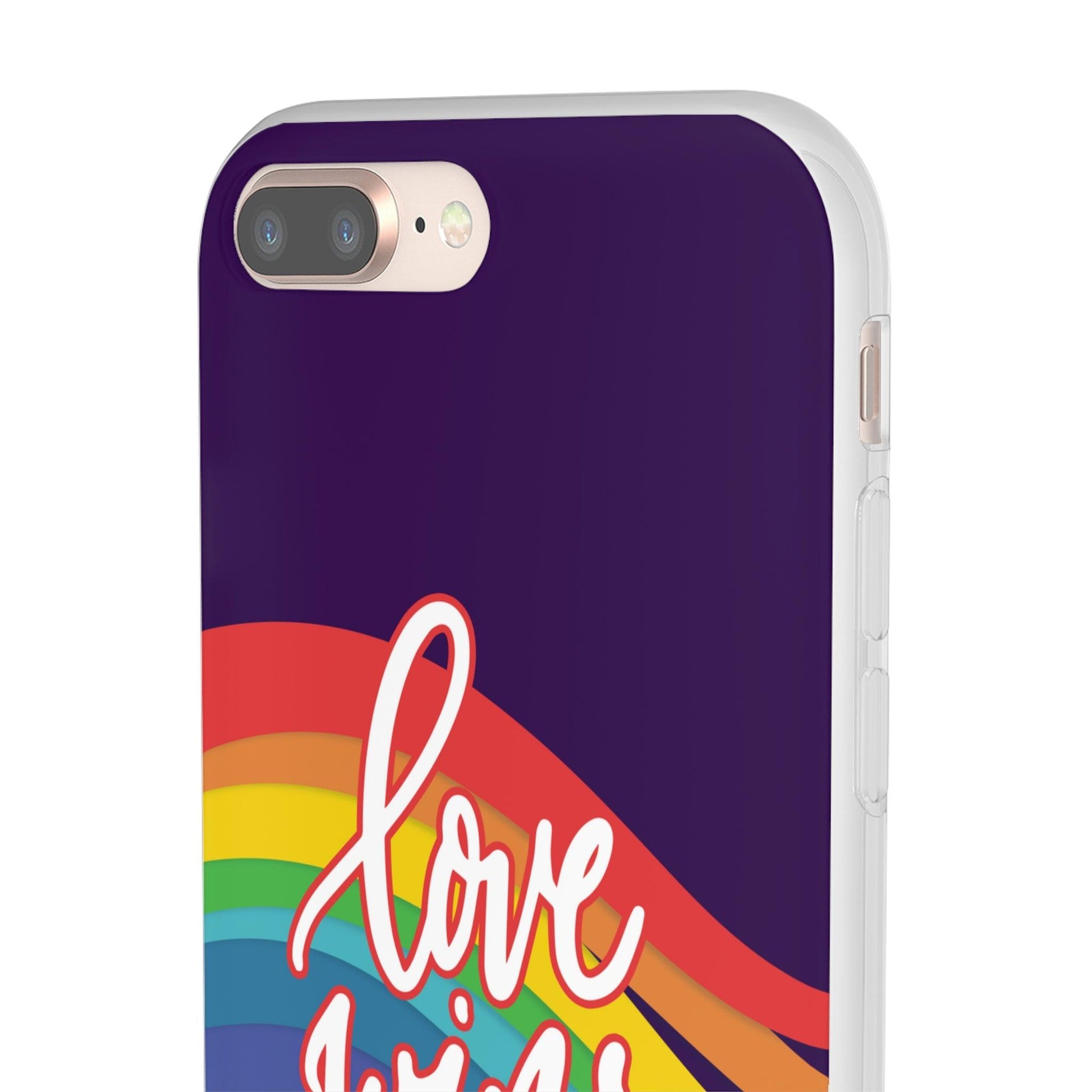 LGBTQWorldwide - ,,LIEBE GEWINNT" Flexible Handyhülle Accessories, Case, iPhone, iPhone Cases, Phone accessory, Phone Cases, Samsung Cases, silikon, Valentine's Day promotion lgbtq Bekleidung Accessoires unisex Zubehör