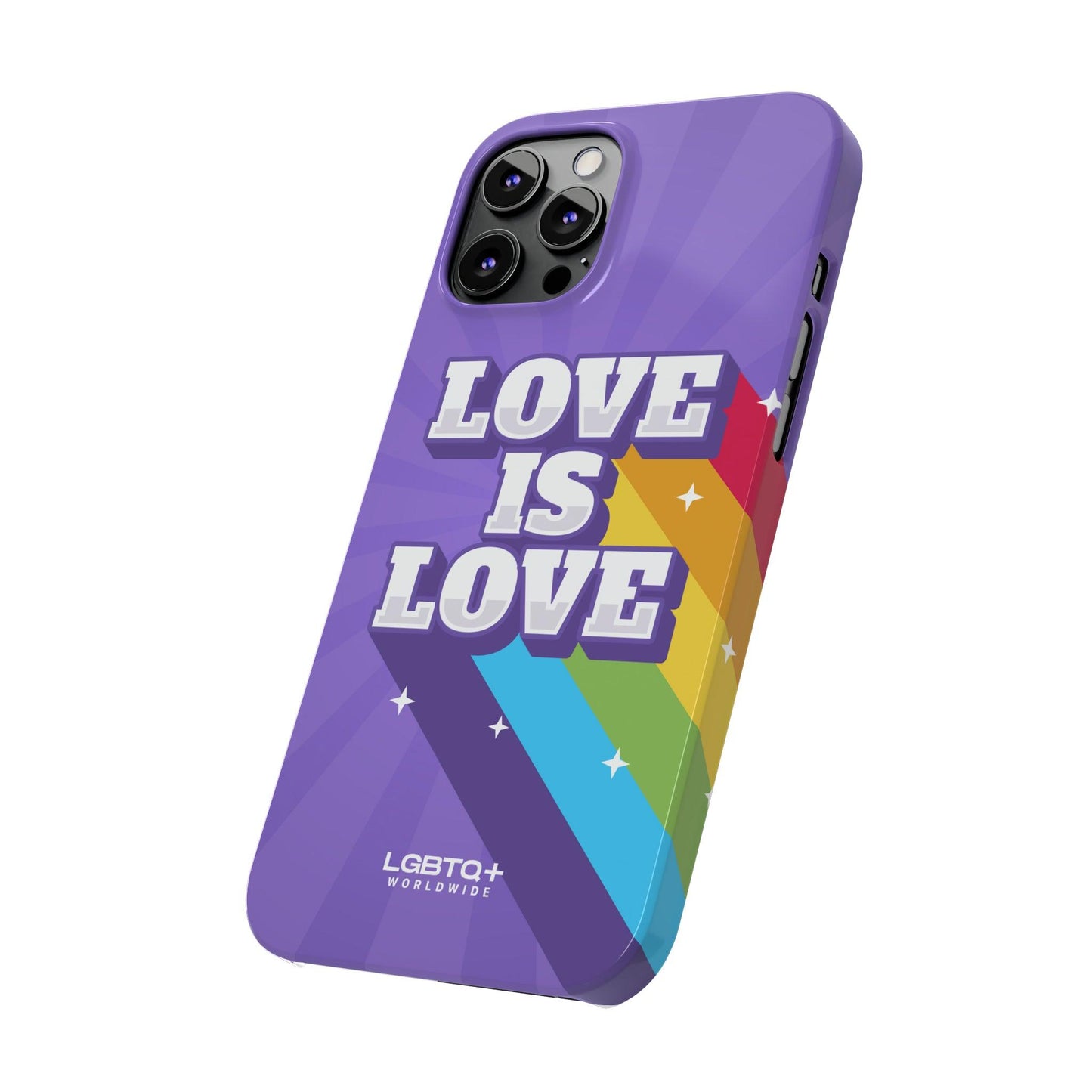 LGBTQWorldwide - ,,LOVE IS LOVE" Handyhülle Accessories, Back-to-School, card, Glossy, iPhone, iPhone Cases, Phone accessory, Phone Cases, Samsung Cases, Slim lgbtq Bekleidung Accessoires unisex Zubehör