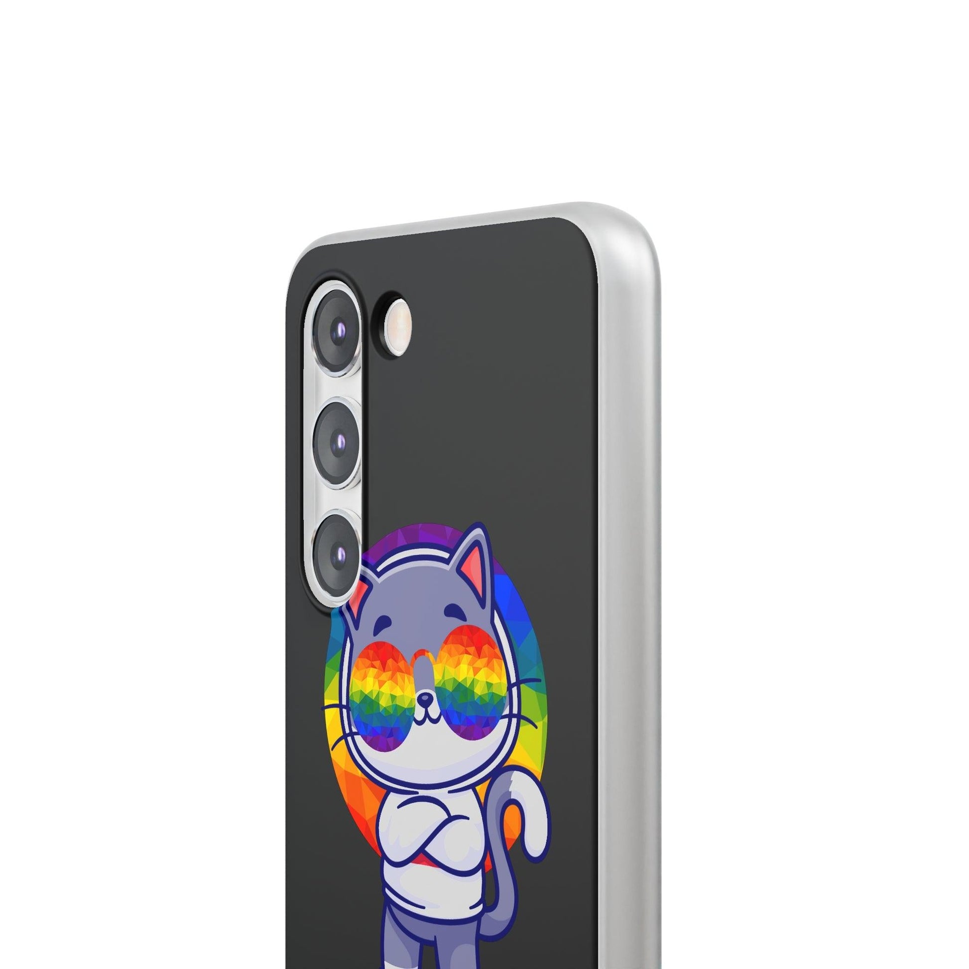 LGBTQWorldwide - ,,PURRIDE" Flexible Handyhülle Accessories, Case, iPhone, iPhone Cases, Phone accessory, Phone Cases, Samsung Cases, silikon, Valentine's Day promotion lgbtq Bekleidung Accessoires unisex Zubehör