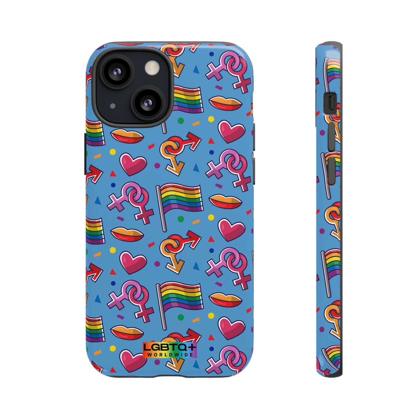 LGBTQWorldwide - ,,FÜHL DICH FREI" Doppelgehäuse Handyhülle Accessories, Glossy, iPhone Cases, Matte, Phone accessory, Phone Cases, Samsung Cases, Thermo, Valentine's Day Picks lgbtq Bekleidung Accessoires unisex Zubehör