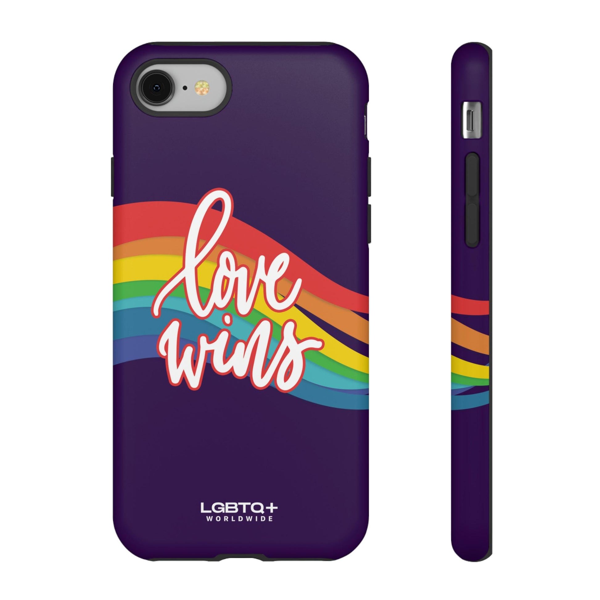 LGBTQWorldwide - ,,LIEBE GEWINNT" Doppelgehäuse Handyhülle Accessories, Glossy, iPhone Cases, Matte, Phone accessory, Phone Cases, Samsung Cases, Thermo, Valentine's Day Picks lgbtq Bekleidung Accessoires unisex Zubehör