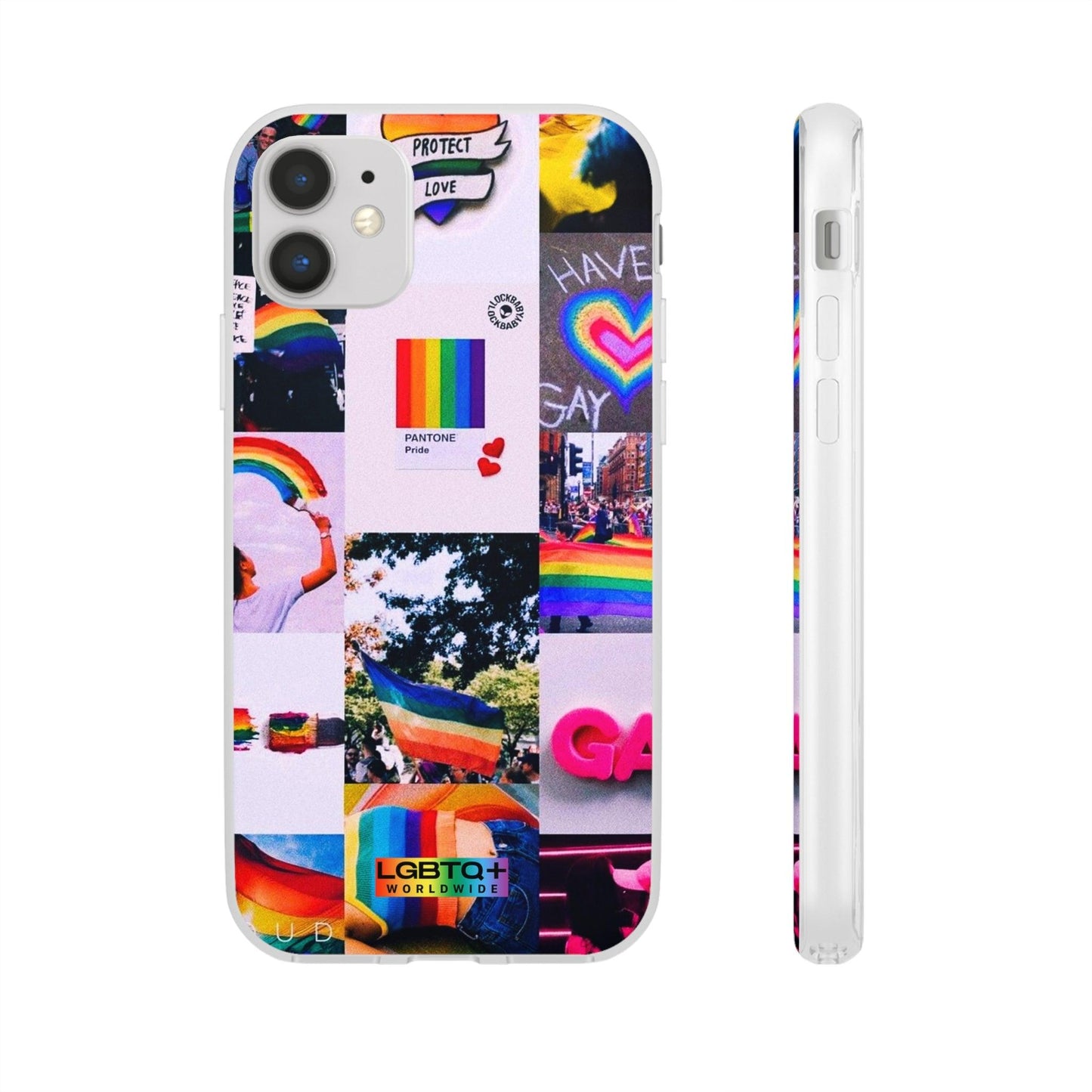 LGBTQWorldwide - ,,REGENBOGEN" Flexible Handyhülle Accessories, Case, iPhone, iPhone Cases, Phone accessory, Phone Cases, Samsung Cases, silikon, Valentine's Day promotion lgbtq Bekleidung Accessoires unisex Zubehör