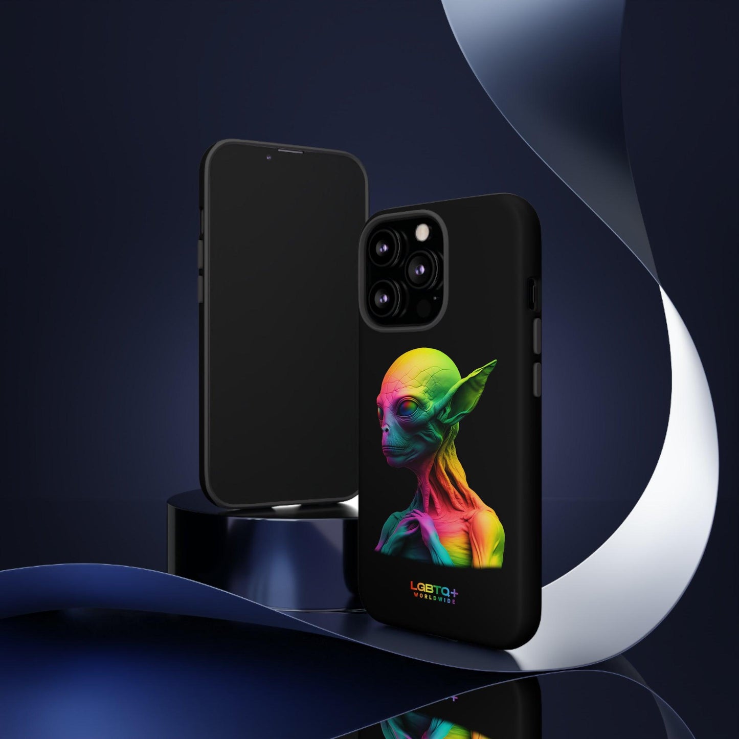 LGBTQWorldwide - ,,ALIEN" Doppelgehäuse Handyhülle Accessories, Glossy, iPhone Cases, Matte, Phone accessory, Phone Cases, Samsung Cases, tough, Valentine's Day Picks lgbtq Bekleidung Accessoires unisex Zubehör