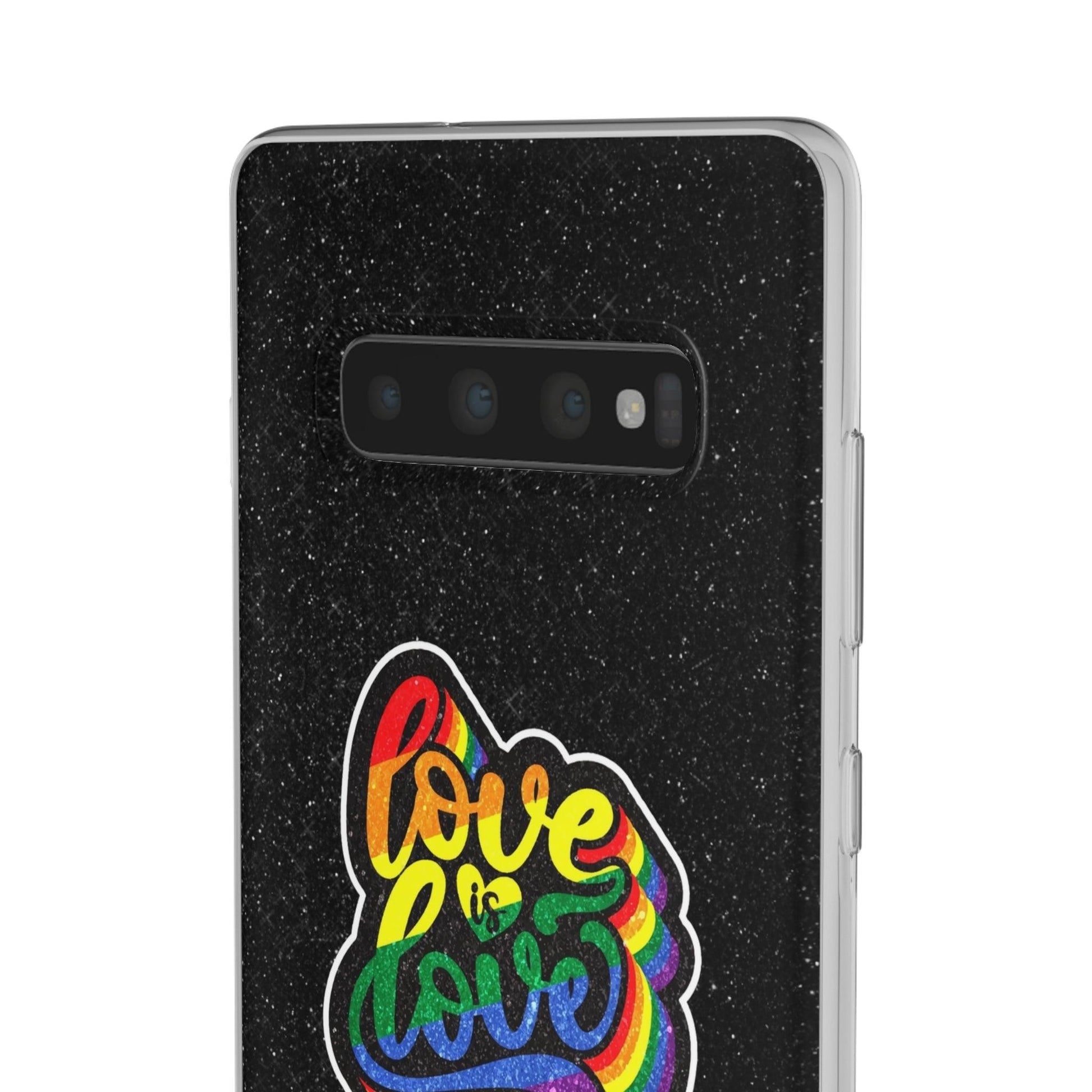 LGBTQWorldwide - ,,LIEBE IST LIEBE" Flexible Handyhülle Accessories, Case, iPhone, iPhone Cases, Phone accessory, Phone Cases, Samsung Cases, Valentine's Day promotion lgbtq Bekleidung Accessoires unisex Zubehör