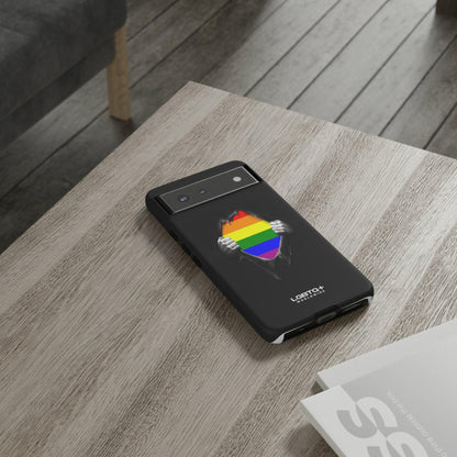 LGBTQWorldwide - ,,SCHWARZES LOCH" Doppelgehäuse Handyhülle Accessories, Glossy, iPhone Cases, Matte, Phone accessory, Phone Cases, Samsung Cases, Thermo, Valentine's Day Picks lgbtq Bekleidung Accessoires unisex Zubehör