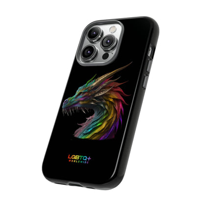 LGBTQWorldwide - ,,DRACHE" Doppelgehäuse Handyhülle Accessories, Glossy, iPhone Cases, Matte, Phone accessory, Phone Cases, Samsung Cases, tough, Valentine's Day Picks lgbtq Bekleidung Accessoires unisex Zubehör