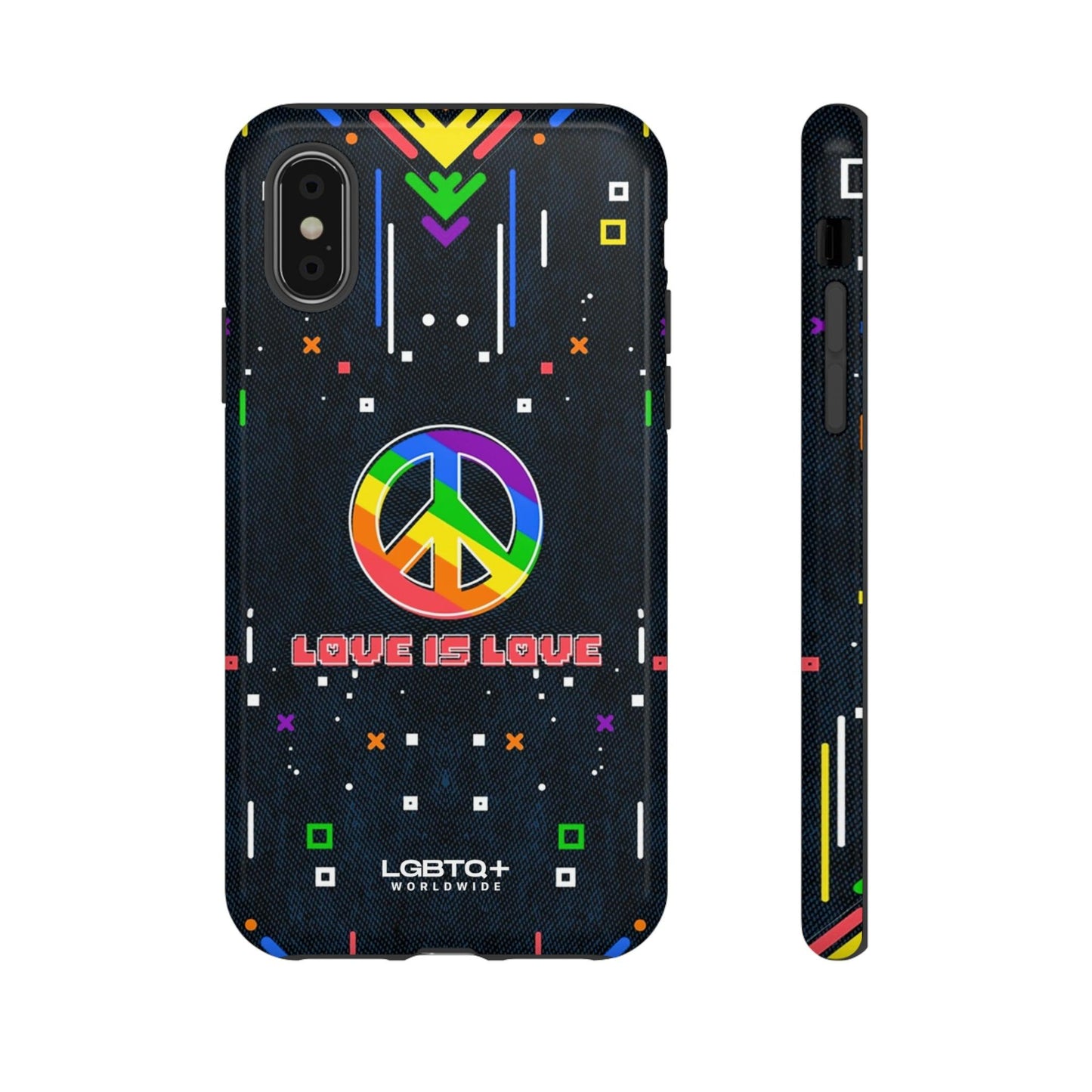 LGBTQWorldwide - ,,PEACE" Doppelgehäuse Handyhülle Accessories, Glossy, iPhone Cases, Matte, Phone accessory, Phone Cases, Samsung Cases, Thermo, Valentine's Day Picks lgbtq Bekleidung Accessoires unisex Zubehör