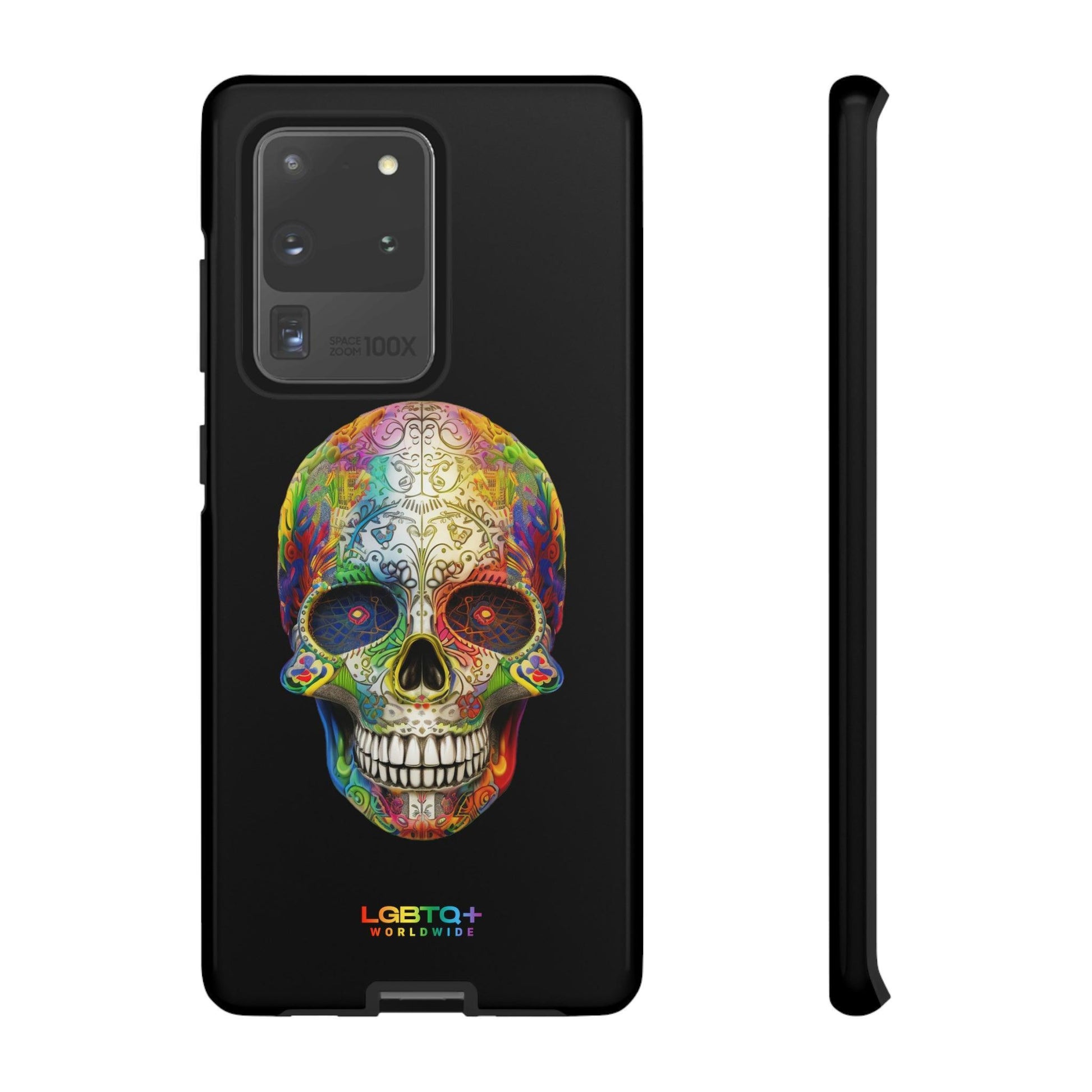 LGBTQWorldwide - ,,SKULL HEAD" Doppelgehäuse Handyhülle Accessories, Glossy, iPhone Cases, Matte, Phone accessory, Phone Cases, Samsung Cases, tough, Valentine's Day Picks lgbtq Bekleidung Accessoires unisex Zubehör