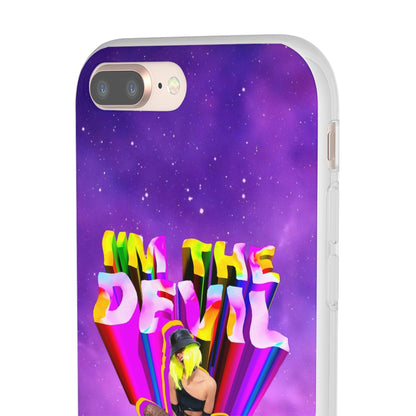 LGBTQWorldwide - ,,I AM THE DEVIL" Flexible Handyhülle Accessories, Case, iPhone, iPhone Cases, Phone accessory, Phone Cases, Samsung Cases, silikon, Valentine's Day promotion lgbtq Bekleidung Accessoires unisex Zubehör