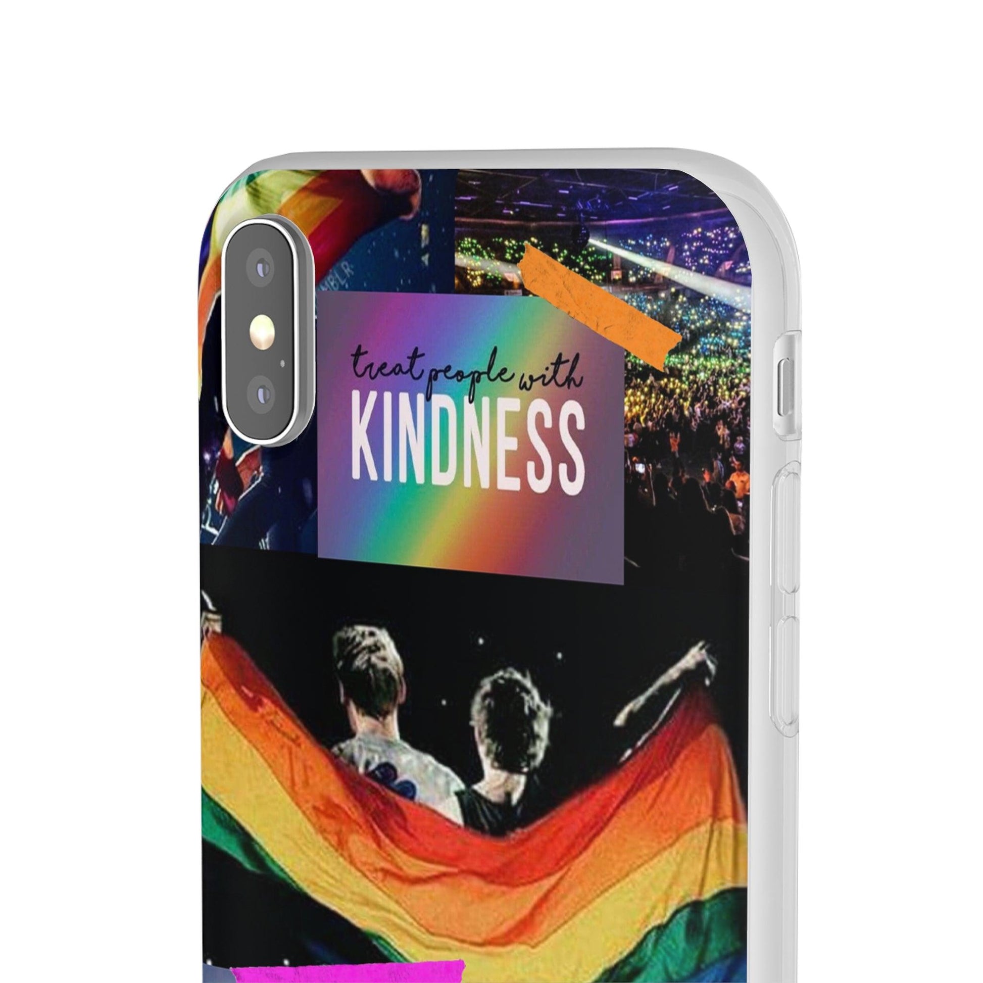 LGBTQWorldwide - ,,KINDNESS" Flexible Handyhülle Accessories, Case, iPhone, iPhone Cases, Phone accessory, Phone Cases, Samsung Cases, silikon, Valentine's Day promotion lgbtq Bekleidung Accessoires unisex Zubehör