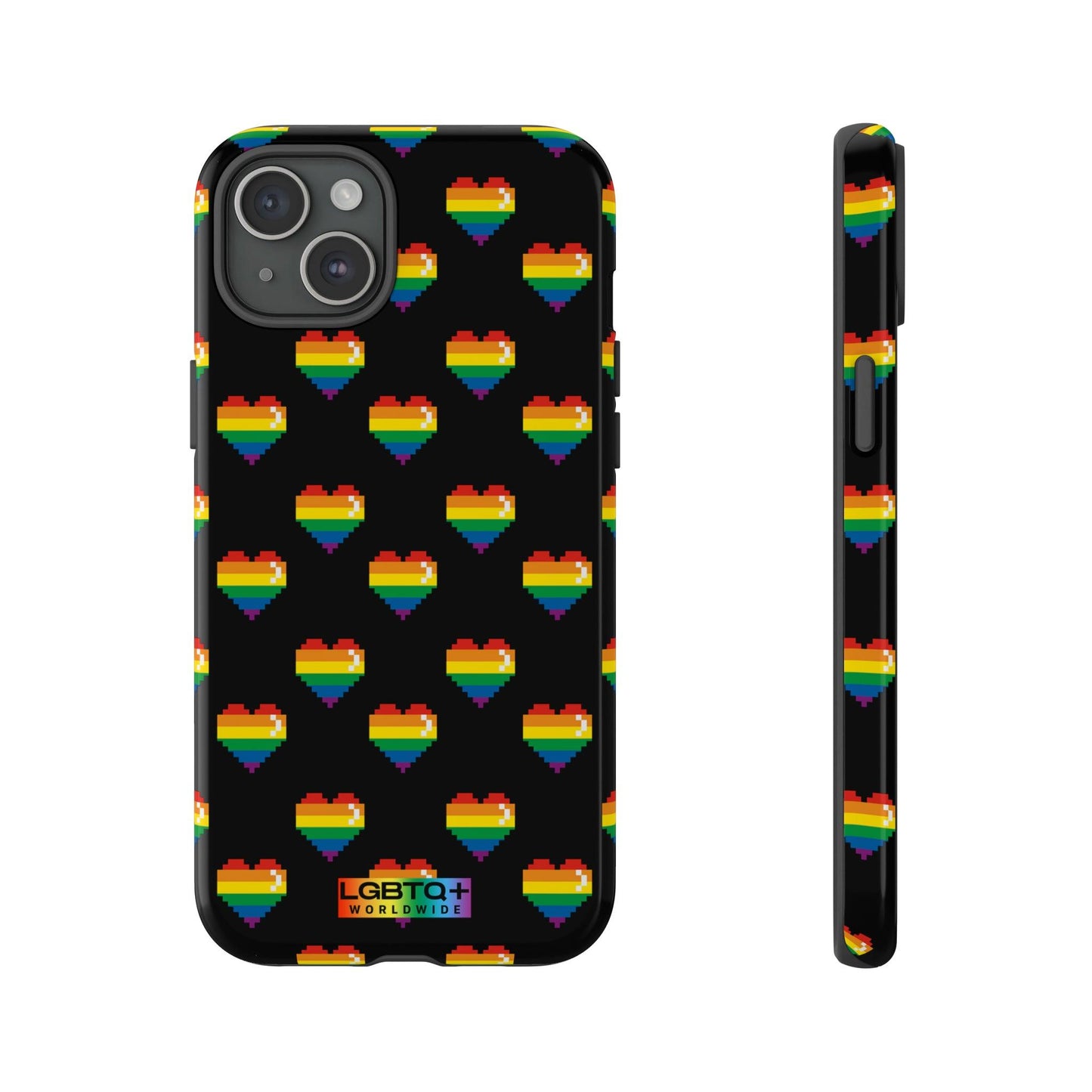 LGBTQWorldwide - ,,COMIC HERZEN" Doppelgehäuse Handyhülle Accessories, Glossy, iPhone Cases, Matte, Phone accessory, Phone Cases, Samsung Cases, Thermo, Valentine's Day Picks lgbtq Bekleidung Accessoires unisex Zubehör