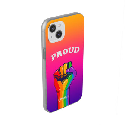 LGBTQWorldwide - ,,GLÜCKLICH" Flexible Handyhülle Accessories, Case, iPhone, iPhone Cases, Phone accessory, Phone Cases, Samsung Cases, silikon, Valentine's Day promotion lgbtq Bekleidung Accessoires unisex Zubehör