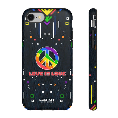 LGBTQWorldwide - ,,PEACE" Doppelgehäuse Handyhülle Accessories, Glossy, iPhone Cases, Matte, Phone accessory, Phone Cases, Samsung Cases, Thermo, Valentine's Day Picks lgbtq Bekleidung Accessoires unisex Zubehör