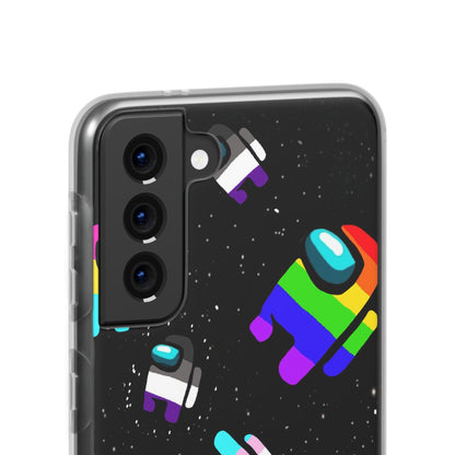 LGBTQWorldwide - ,,IMPOSTER" Flexible Handyhülle Accessories, Case, iPhone, iPhone Cases, Phone accessory, Phone Cases, Samsung Cases, silikon, Valentine's Day promotion lgbtq Bekleidung Accessoires unisex Zubehör