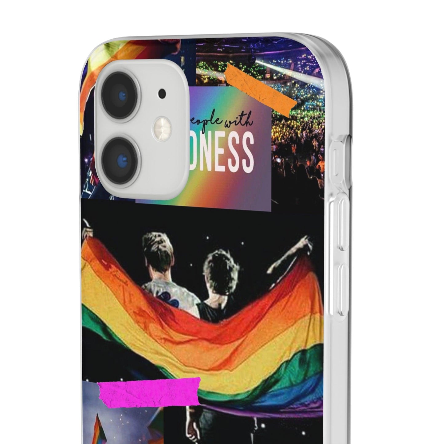 LGBTQWorldwide - ,,KINDNESS" Flexible Handyhülle Accessories, Case, iPhone, iPhone Cases, Phone accessory, Phone Cases, Samsung Cases, silikon, Valentine's Day promotion lgbtq Bekleidung Accessoires unisex Zubehör