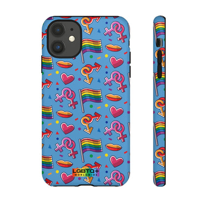 LGBTQWorldwide - ,,FÜHL DICH FREI" Doppelgehäuse Handyhülle Accessories, Glossy, iPhone Cases, Matte, Phone accessory, Phone Cases, Samsung Cases, Thermo, Valentine's Day Picks lgbtq Bekleidung Accessoires unisex Zubehör