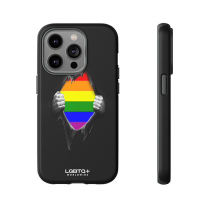 LGBTQWorldwide - ,,SCHWARZES LOCH" Doppelgehäuse Handyhülle Accessories, Glossy, iPhone Cases, Matte, Phone accessory, Phone Cases, Samsung Cases, Thermo, Valentine's Day Picks lgbtq Bekleidung Accessoires unisex Zubehör