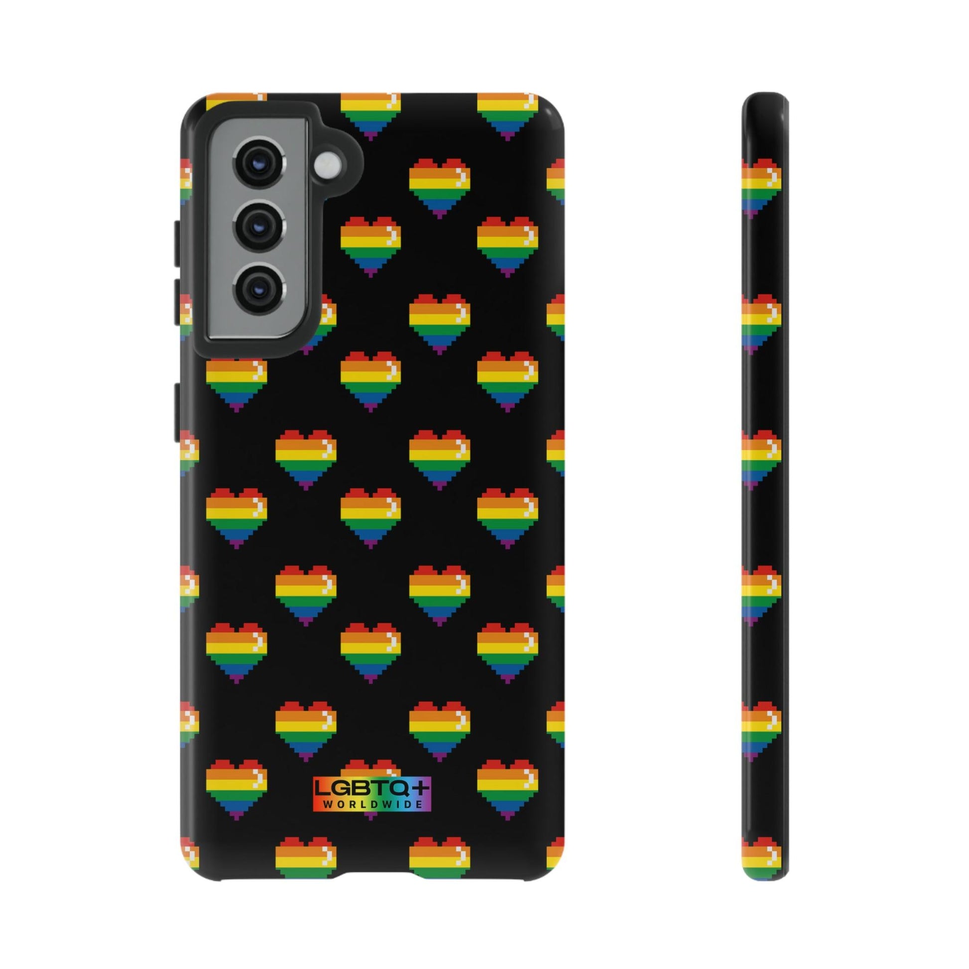 LGBTQWorldwide - ,,COMIC HERZEN" Doppelgehäuse Handyhülle Accessories, Glossy, iPhone Cases, Matte, Phone accessory, Phone Cases, Samsung Cases, Thermo, Valentine's Day Picks lgbtq Bekleidung Accessoires unisex Zubehör