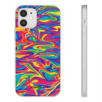 LGBTQWorldwide - ,,ABSTRACT" Flexible Handyhülle Accessories, Case, iPhone, iPhone Cases, Phone accessory, Phone Cases, Samsung Cases, silikon, Valentine's Day promotion lgbtq Bekleidung Accessoires unisex Zubehör