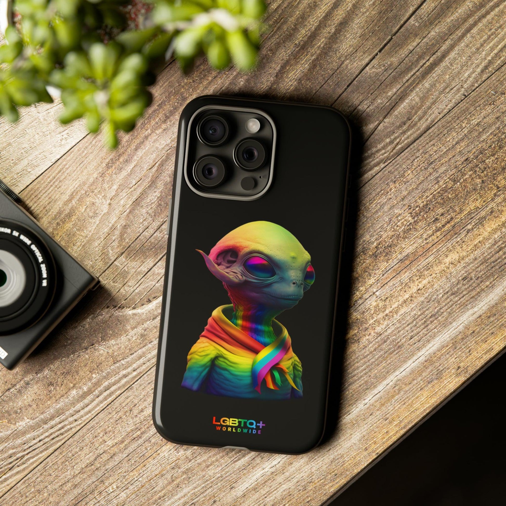 LGBTQWorldwide - ,,ALIEN" Doppelgehäuse Handyhülle Accessories, Glossy, iPhone Cases, Matte, Phone accessory, Phone Cases, Samsung Cases, tough, Valentine's Day Picks lgbtq Bekleidung Accessoires unisex Zubehör