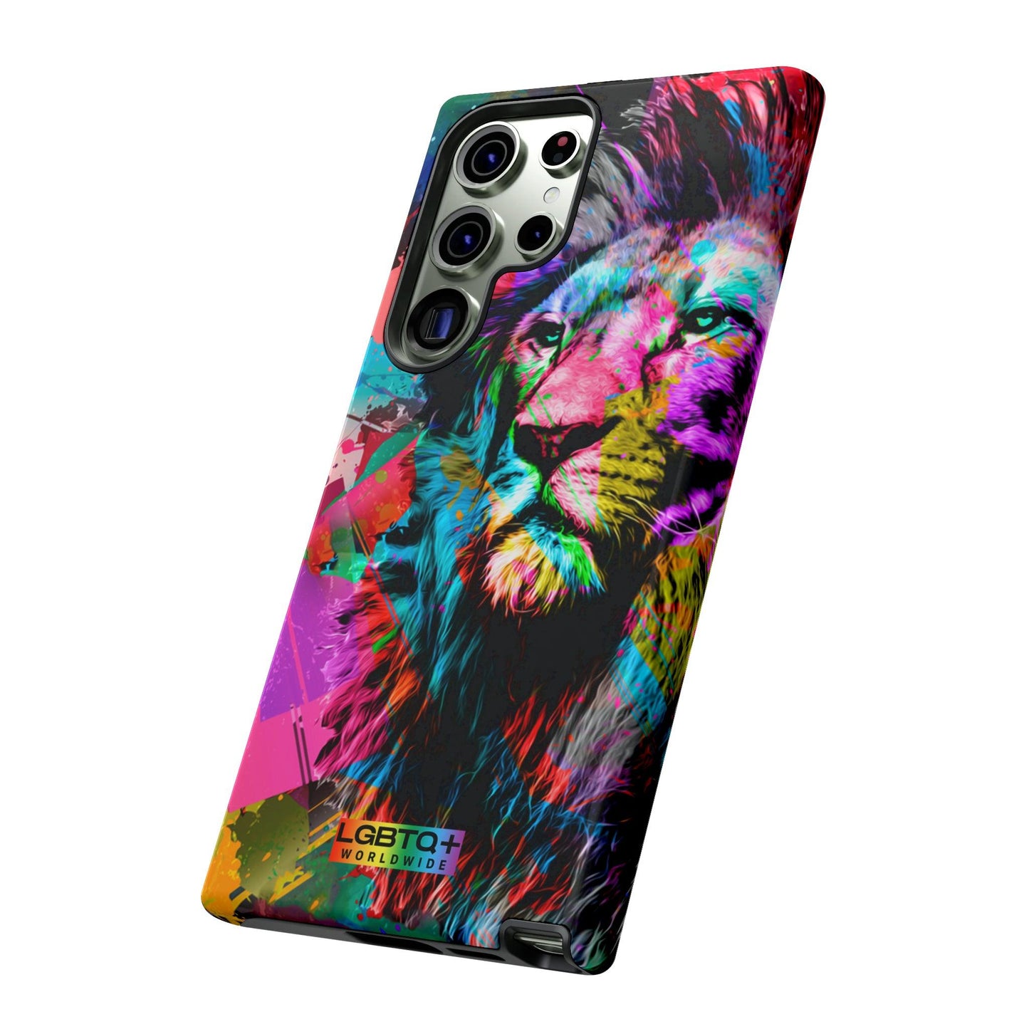 LGBTQWorldwide - ,,STARKER LÖWE" Doppelgehäuse Handyhülle Accessories, Glossy, iPhone Cases, Matte, Phone accessory, Phone Cases, Samsung Cases, Thermo, Valentine's Day Picks lgbtq Bekleidung Accessoires unisex Zubehör