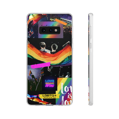 LGBTQWorldwide - ,,KINDNESS" Flexible Handyhülle Accessories, Case, iPhone, iPhone Cases, Phone accessory, Phone Cases, Samsung Cases, silikon, Valentine's Day promotion lgbtq Bekleidung Accessoires unisex Zubehör