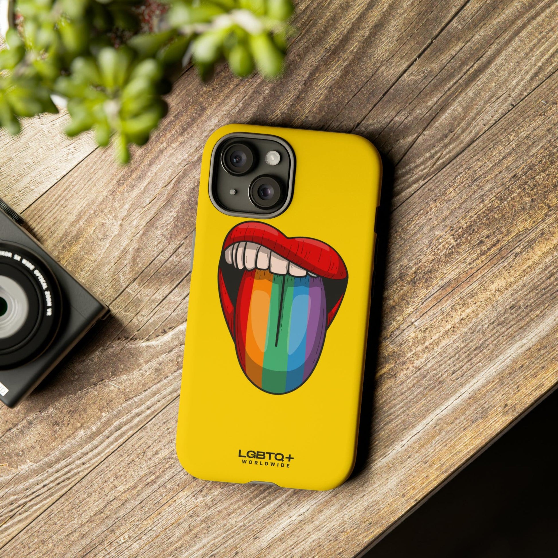 LGBTQWorldwide - ,,ZUNGE" Doppelgehäuse Handyhülle Accessories, Glossy, iPhone Cases, Matte, Phone accessory, Phone Cases, Samsung Cases, Thermo, Valentine's Day Picks lgbtq Bekleidung Accessoires unisex Zubehör