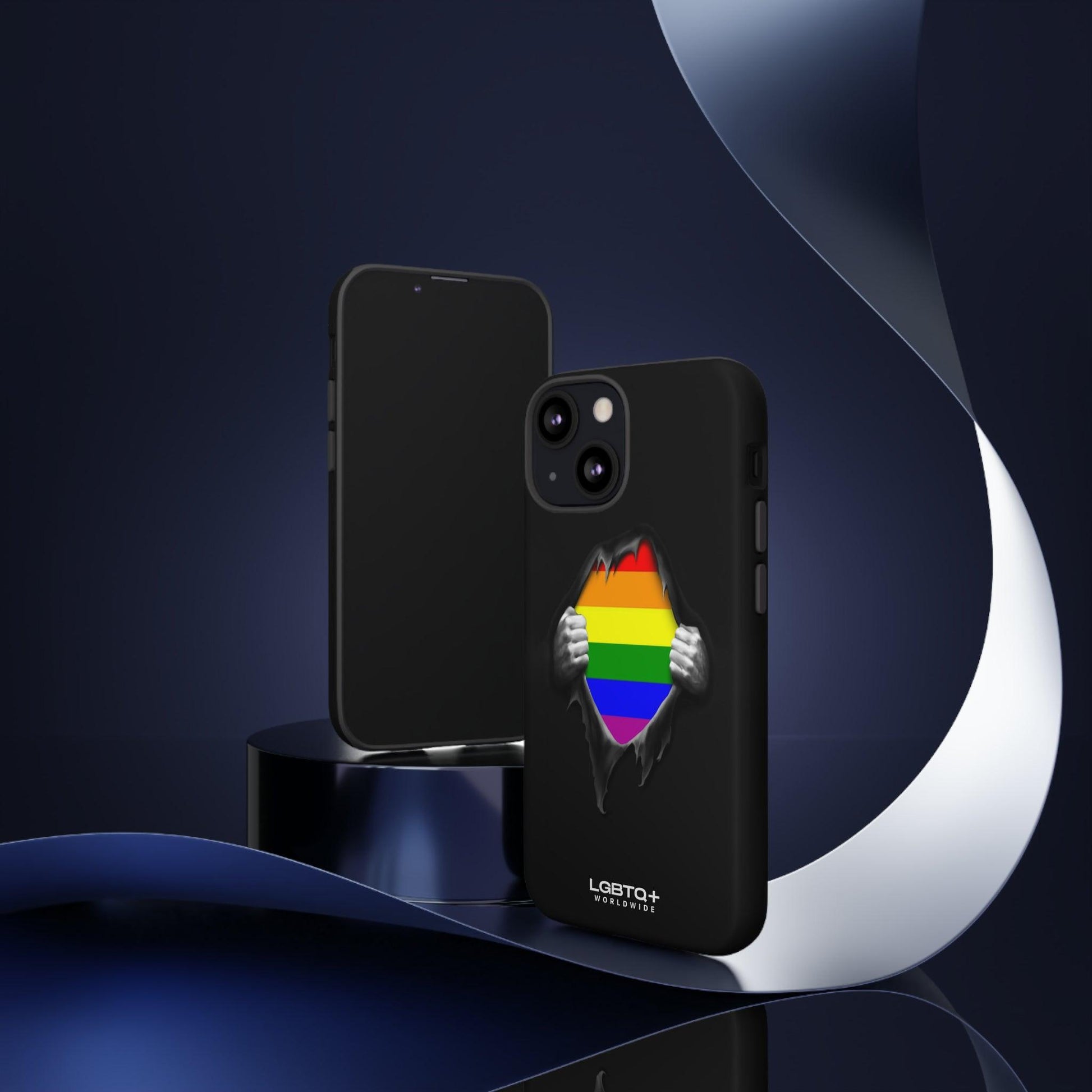 LGBTQWorldwide - ,,SCHWARZES LOCH" Doppelgehäuse Handyhülle Accessories, Glossy, iPhone Cases, Matte, Phone accessory, Phone Cases, Samsung Cases, Thermo, Valentine's Day Picks lgbtq Bekleidung Accessoires unisex Zubehör